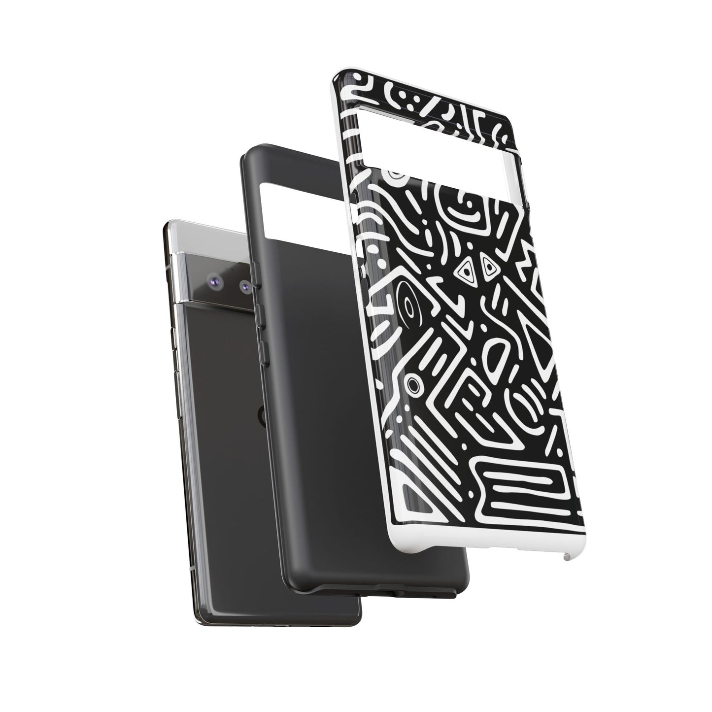 Stylish Phone Case, Abstract Design, Tough Cell Phone Cover, Modern Smartphone Protector, Gift for Tech Lovers, Unique Accessories