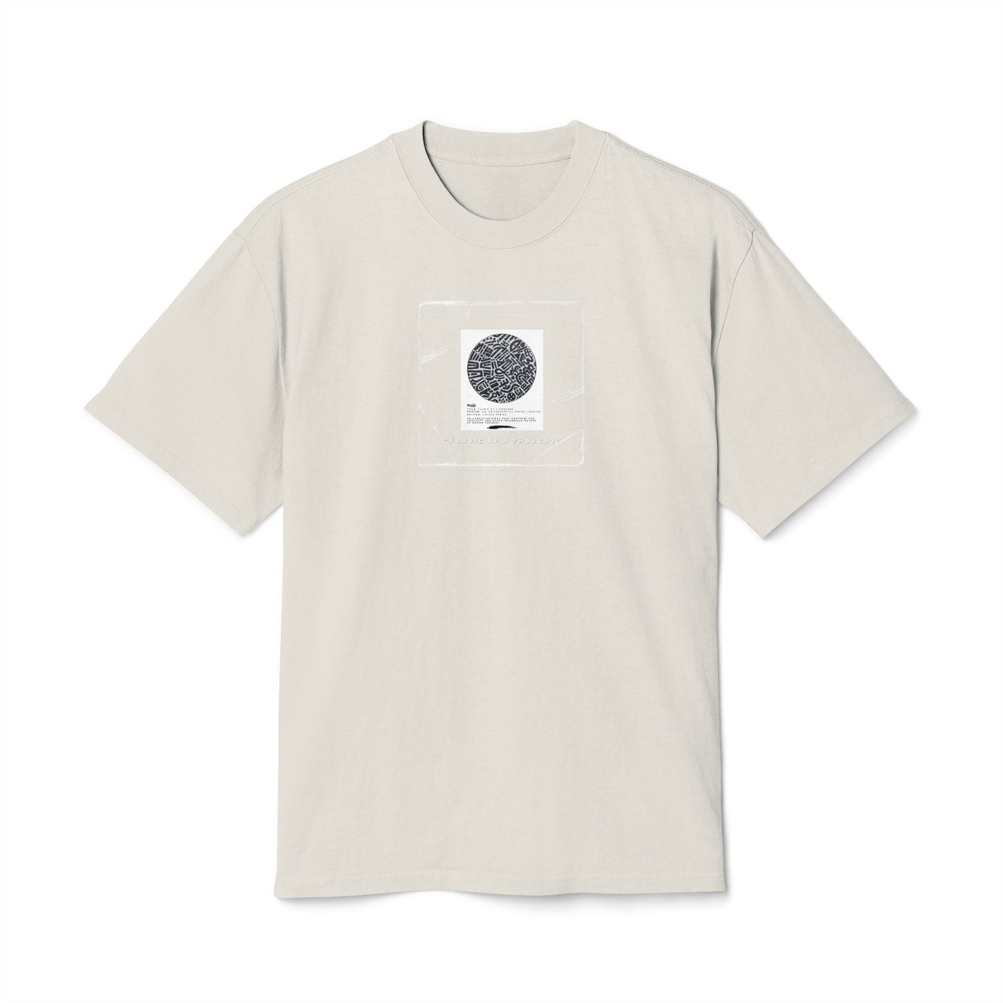 Fabric Of A Thought - Unisex Heavy Faded Tee | Relaxed Casual Style | Perfect for Everyday Wear, Gifting, Festivals, Summer Outings, Lounge Wear