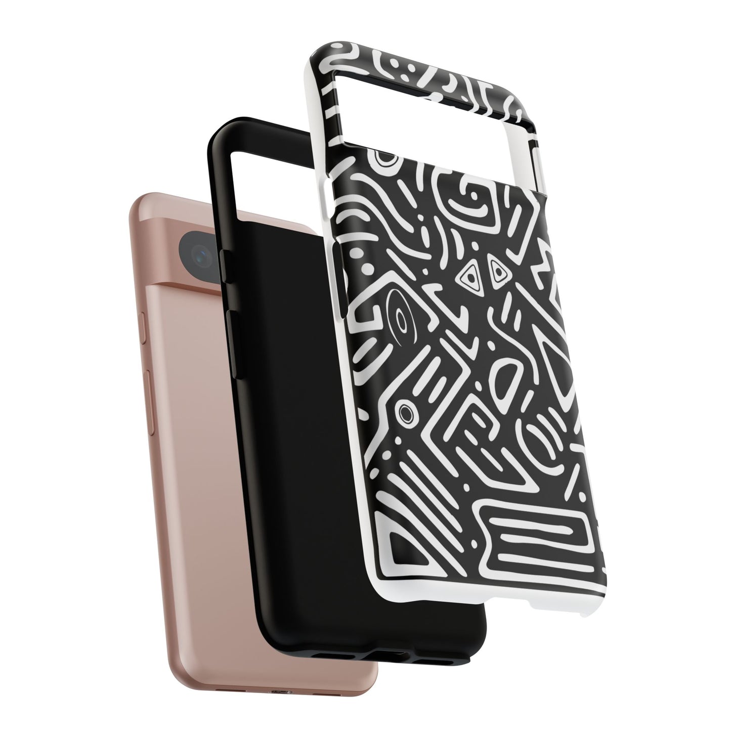 Stylish Phone Case, Abstract Design, Tough Cell Phone Cover, Modern Smartphone Protector, Gift for Tech Lovers, Unique Accessories