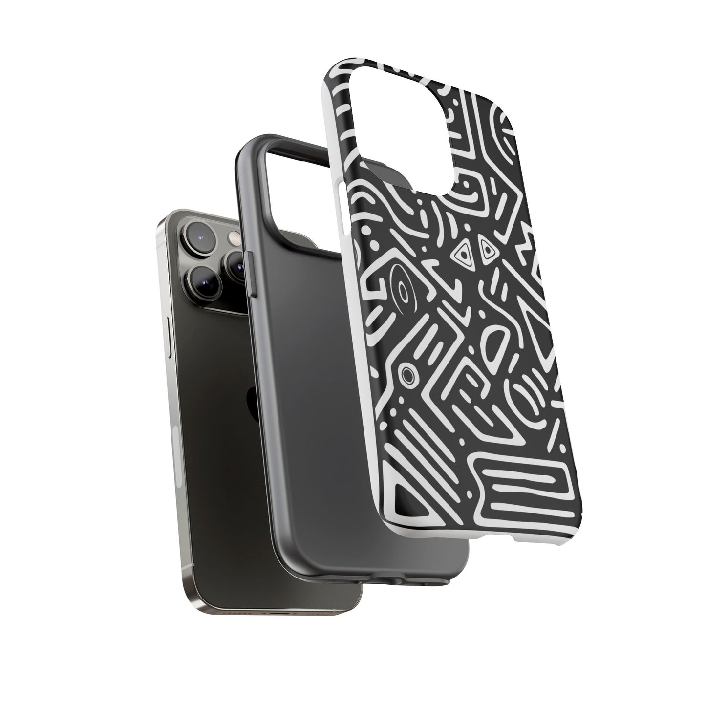 Stylish Phone Case, Abstract Design, Tough Cell Phone Cover, Modern Smartphone Protector, Gift for Tech Lovers, Unique Accessories