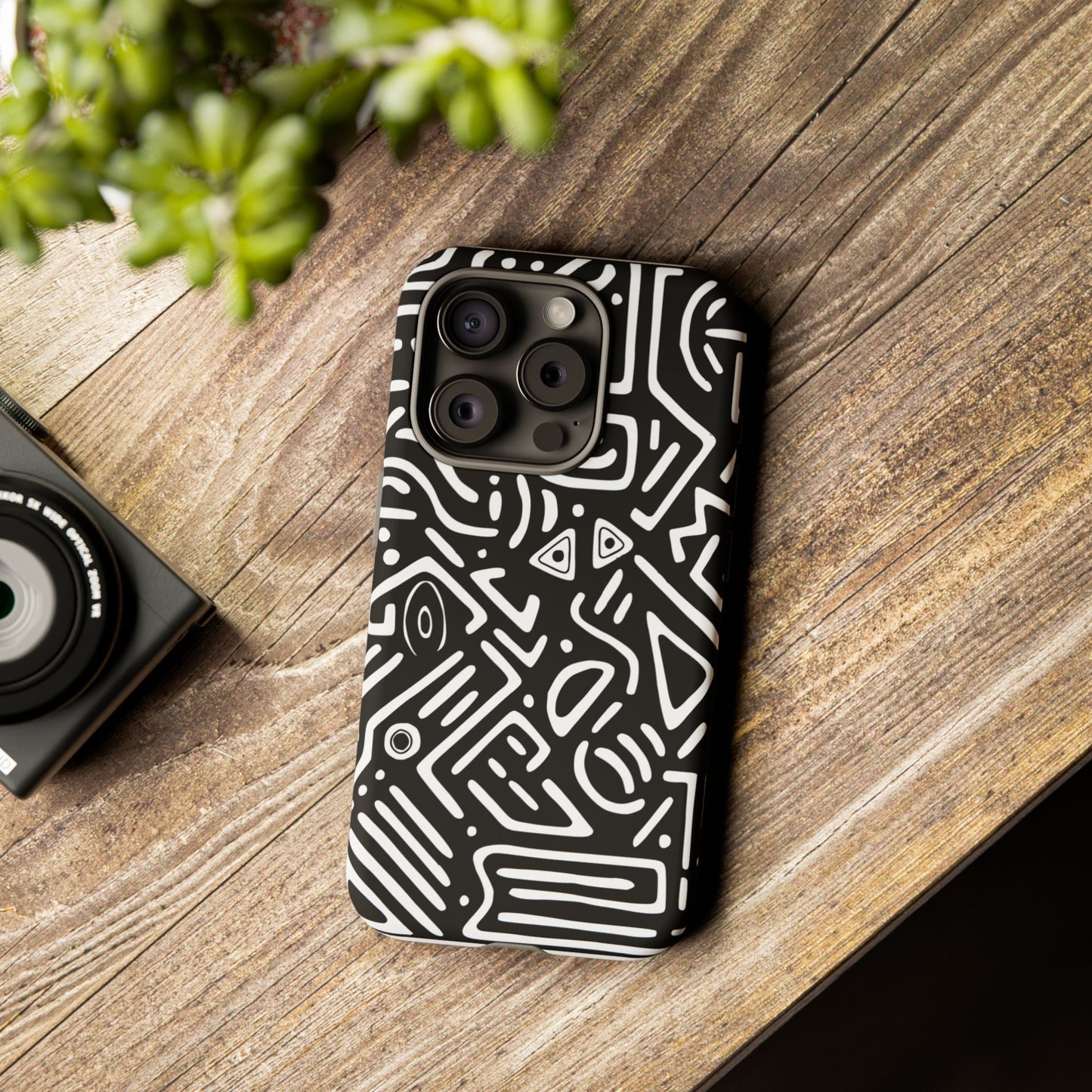 Stylish Phone Case, Abstract Design, Tough Cell Phone Cover, Modern Smartphone Protector, Gift for Tech Lovers, Unique Accessories