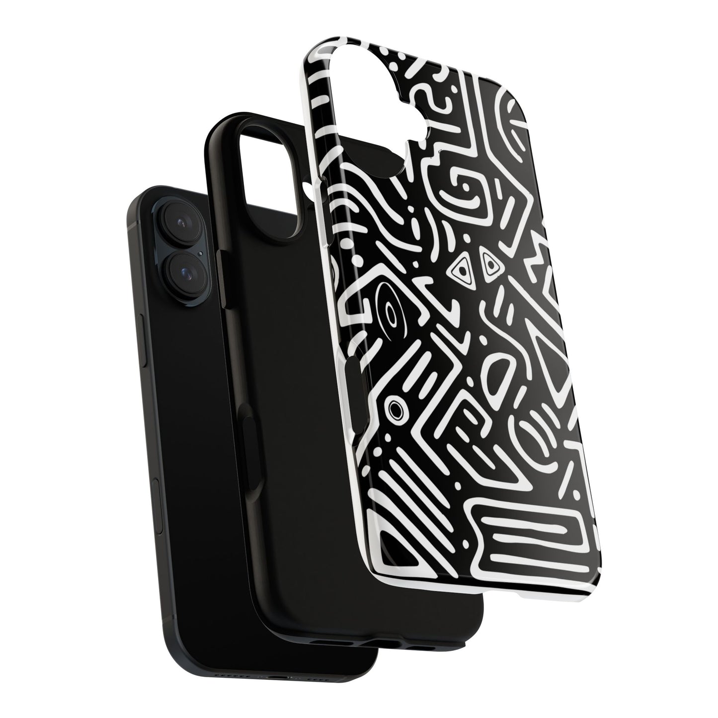Stylish Phone Case, Abstract Design, Tough Cell Phone Cover, Modern Smartphone Protector, Gift for Tech Lovers, Unique Accessories