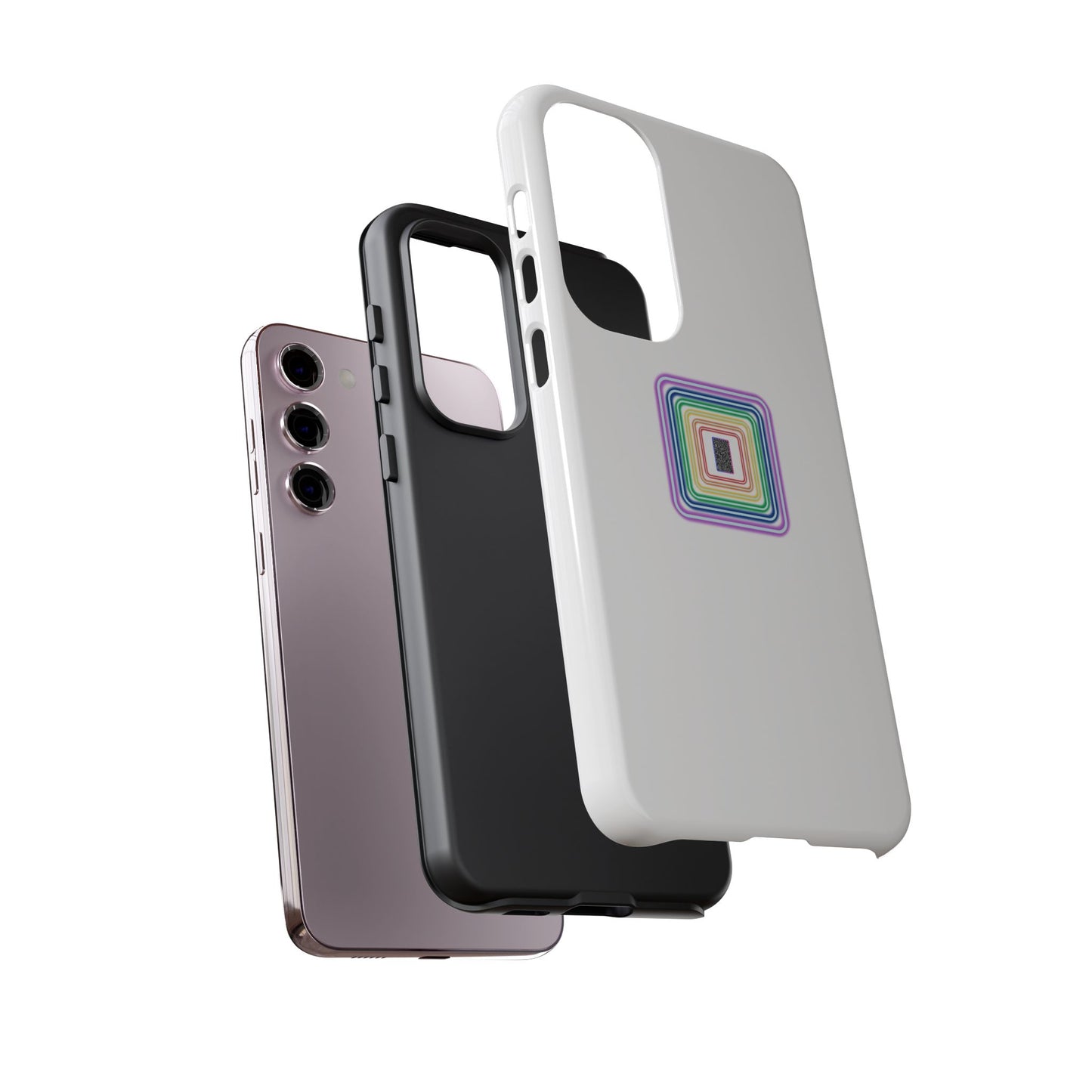 Colorful Geometric Phone Case for Tough Cases, Fun Phone Accessory, Unique Gift, Trendy Tech, Phone Protection