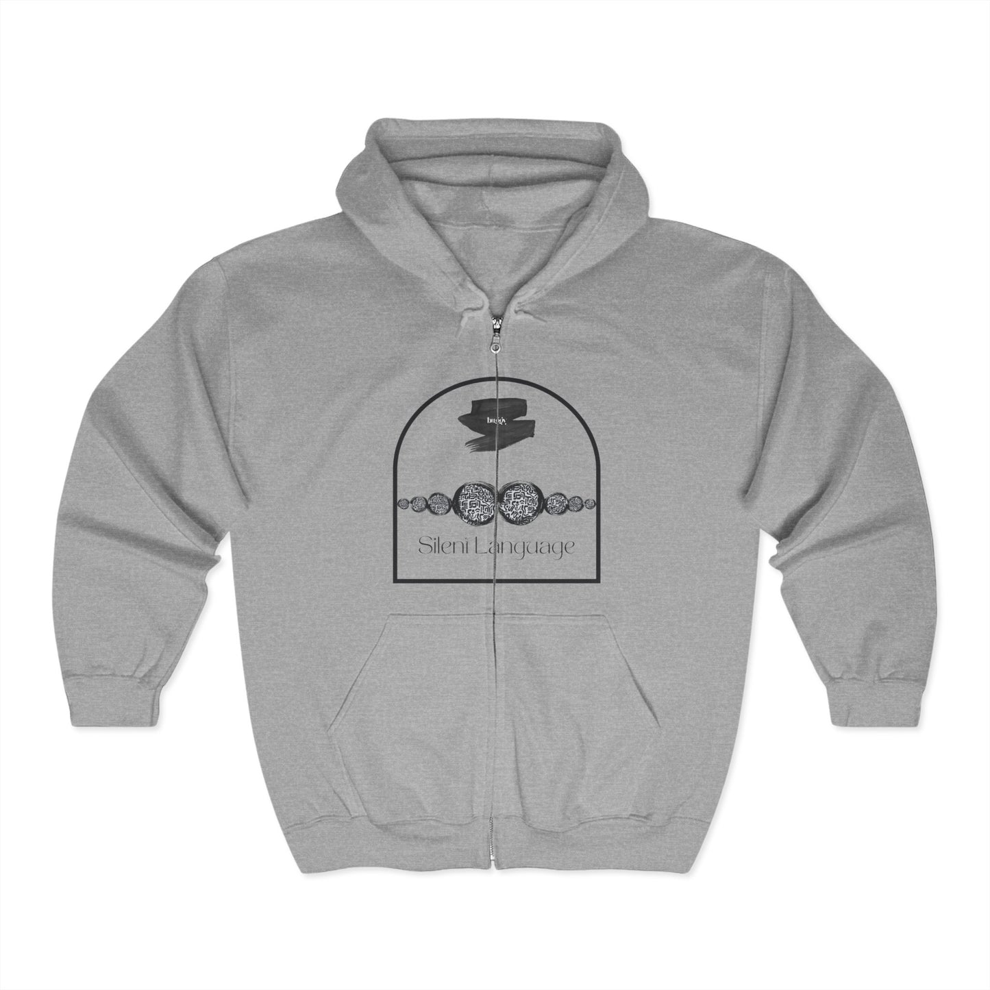Sign Language - Unisex Full Zip Hooded Sweatshirt - Design, Comfortable & Stylish for Everyday Use