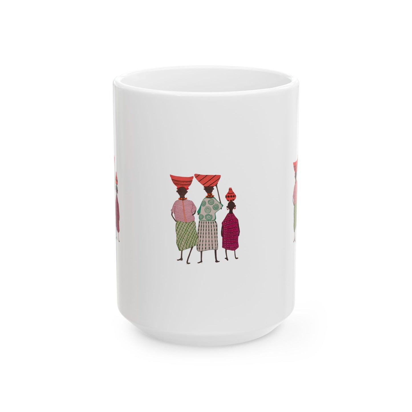 Dinkgwana Ceramic Mug - 11oz & 15oz - Unique Design