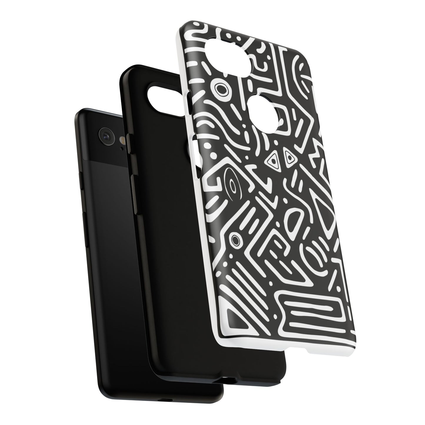 Stylish Phone Case, Abstract Design, Tough Cell Phone Cover, Modern Smartphone Protector, Gift for Tech Lovers, Unique Accessories