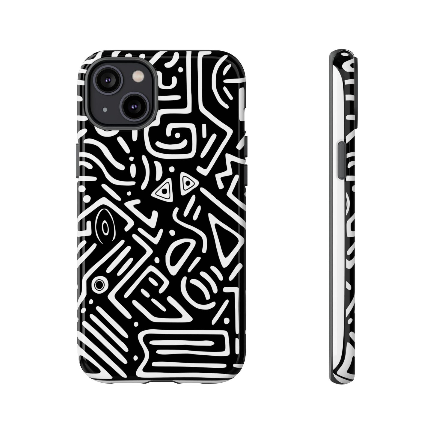 Stylish Phone Case, Abstract Design, Tough Cell Phone Cover, Modern Smartphone Protector, Gift for Tech Lovers, Unique Accessories