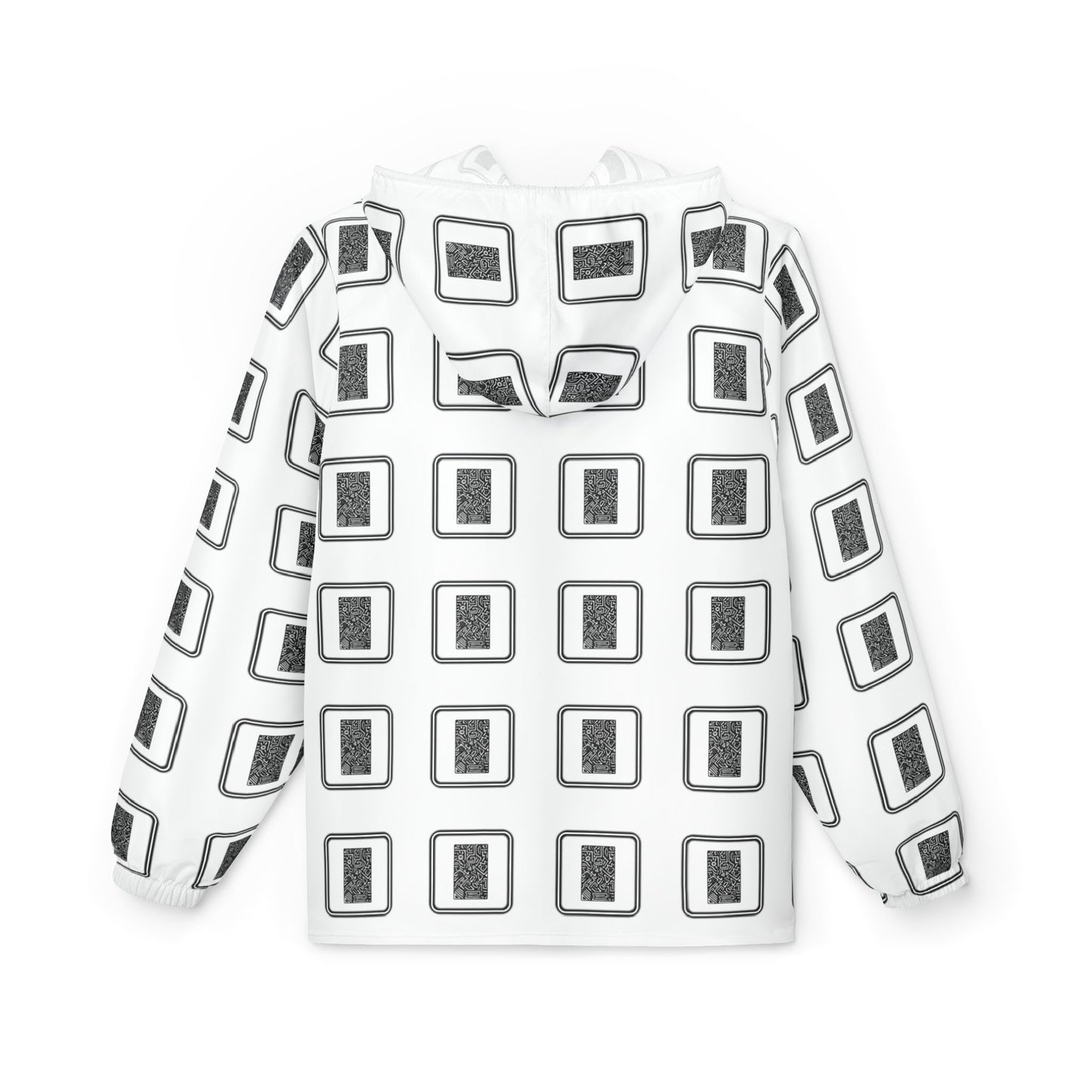 Pulse - Stylish Windbreaker Jacket - Modern Geometric Design, Perfect for Outdoor Activities, Casual Wear, Gifts for Him/Her, Travel Essentials
