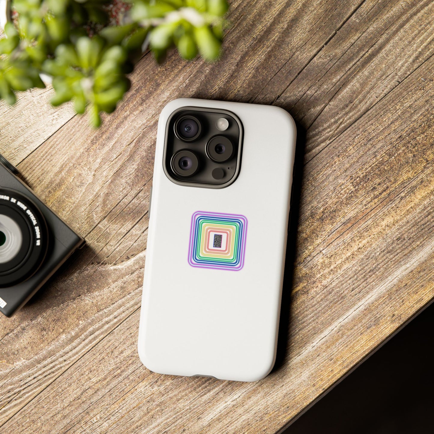 Colorful Geometric Phone Case for Tough Cases, Fun Phone Accessory, Unique Gift, Trendy Tech, Phone Protection