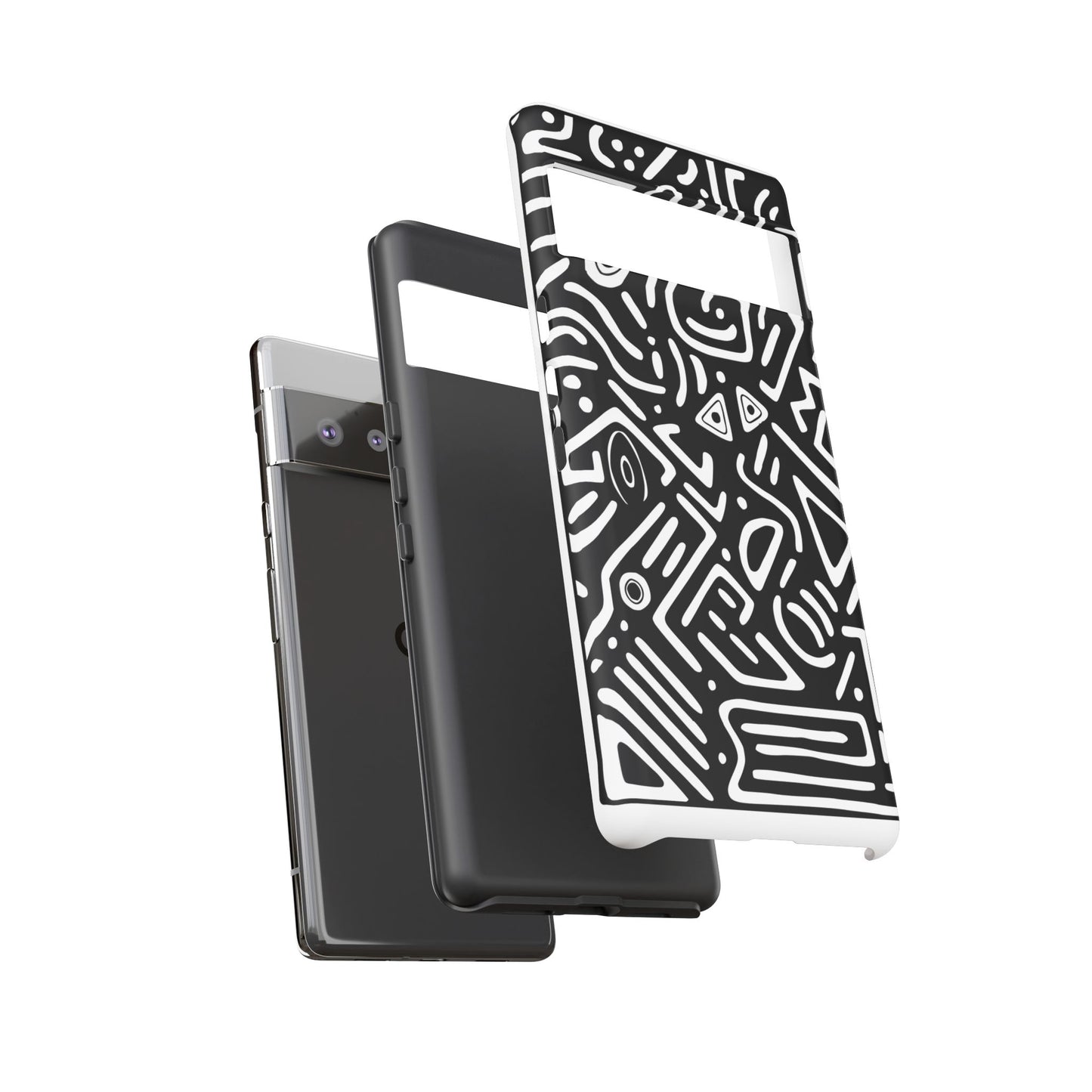 Stylish Phone Case, Abstract Design, Tough Cell Phone Cover, Modern Smartphone Protector, Gift for Tech Lovers, Unique Accessories