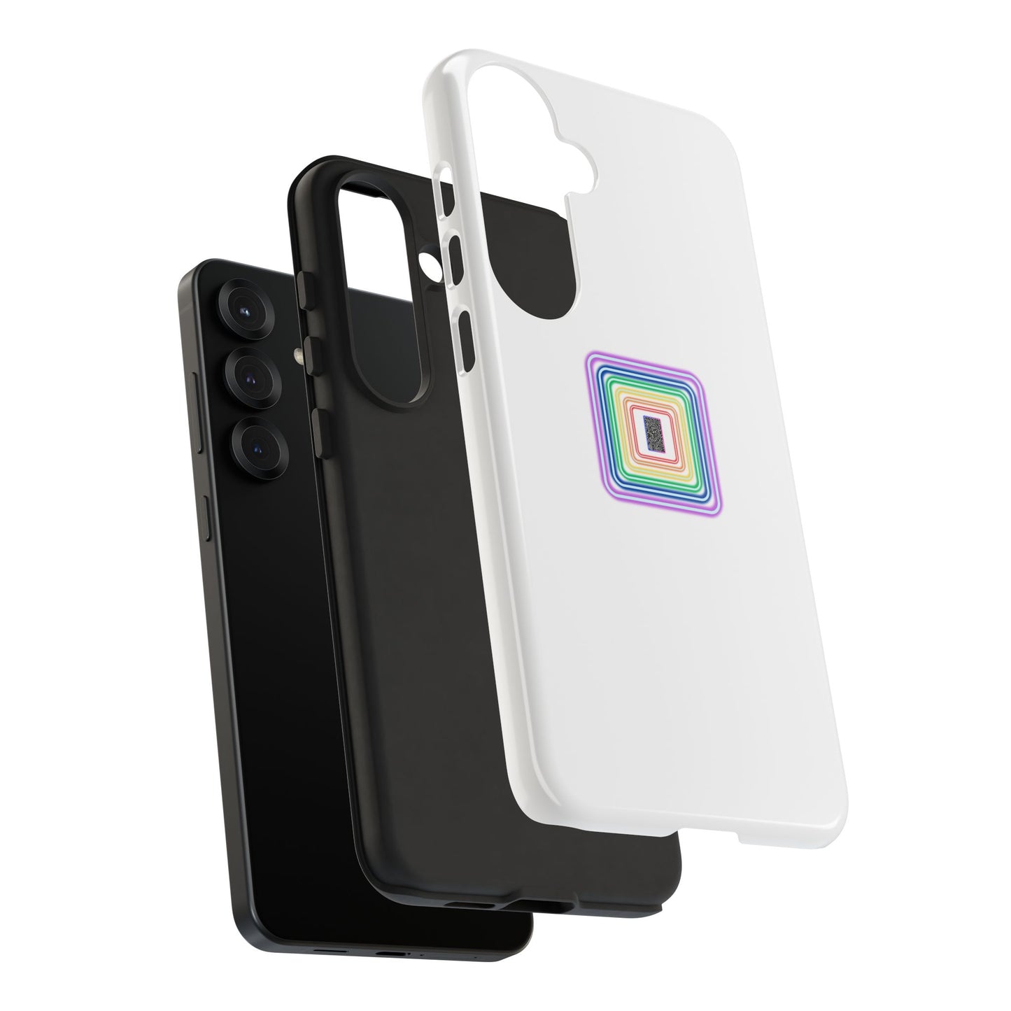 Colorful Geometric Phone Case for Tough Cases, Fun Phone Accessory, Unique Gift, Trendy Tech, Phone Protection