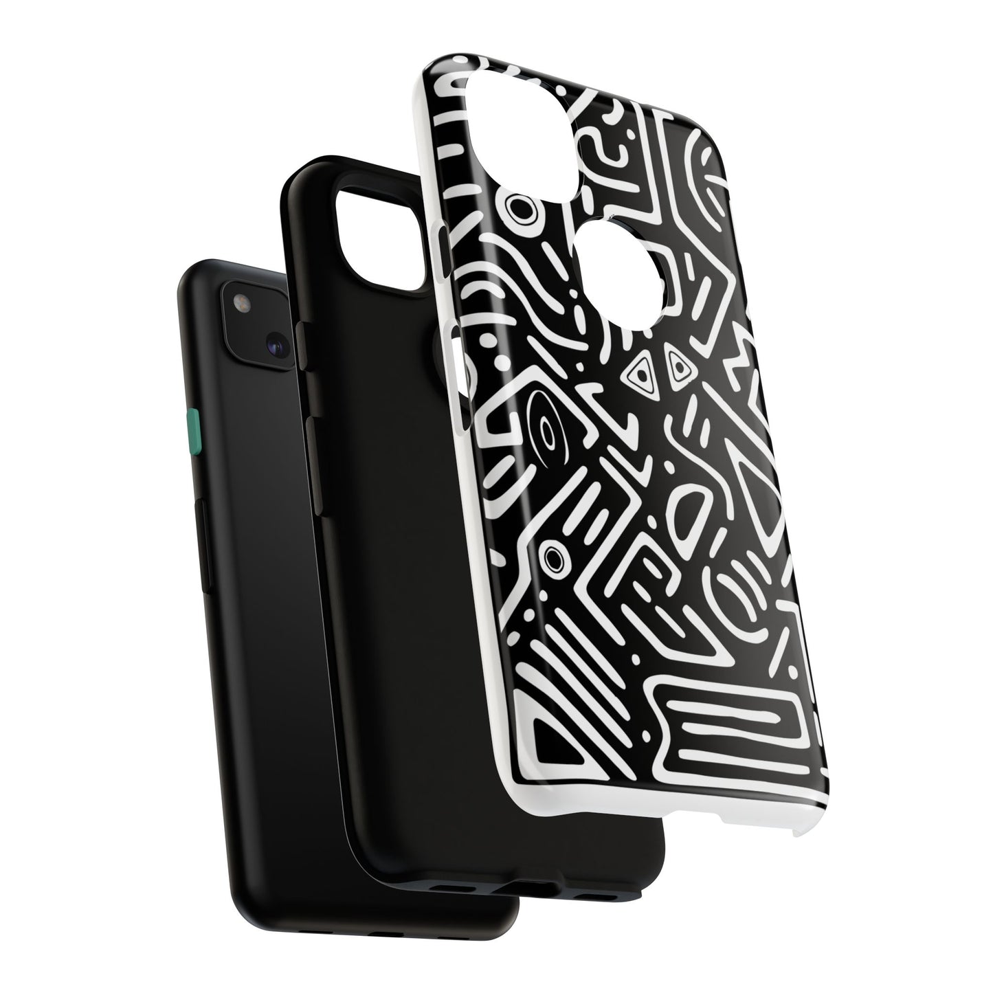 Stylish Phone Case, Abstract Design, Tough Cell Phone Cover, Modern Smartphone Protector, Gift for Tech Lovers, Unique Accessories