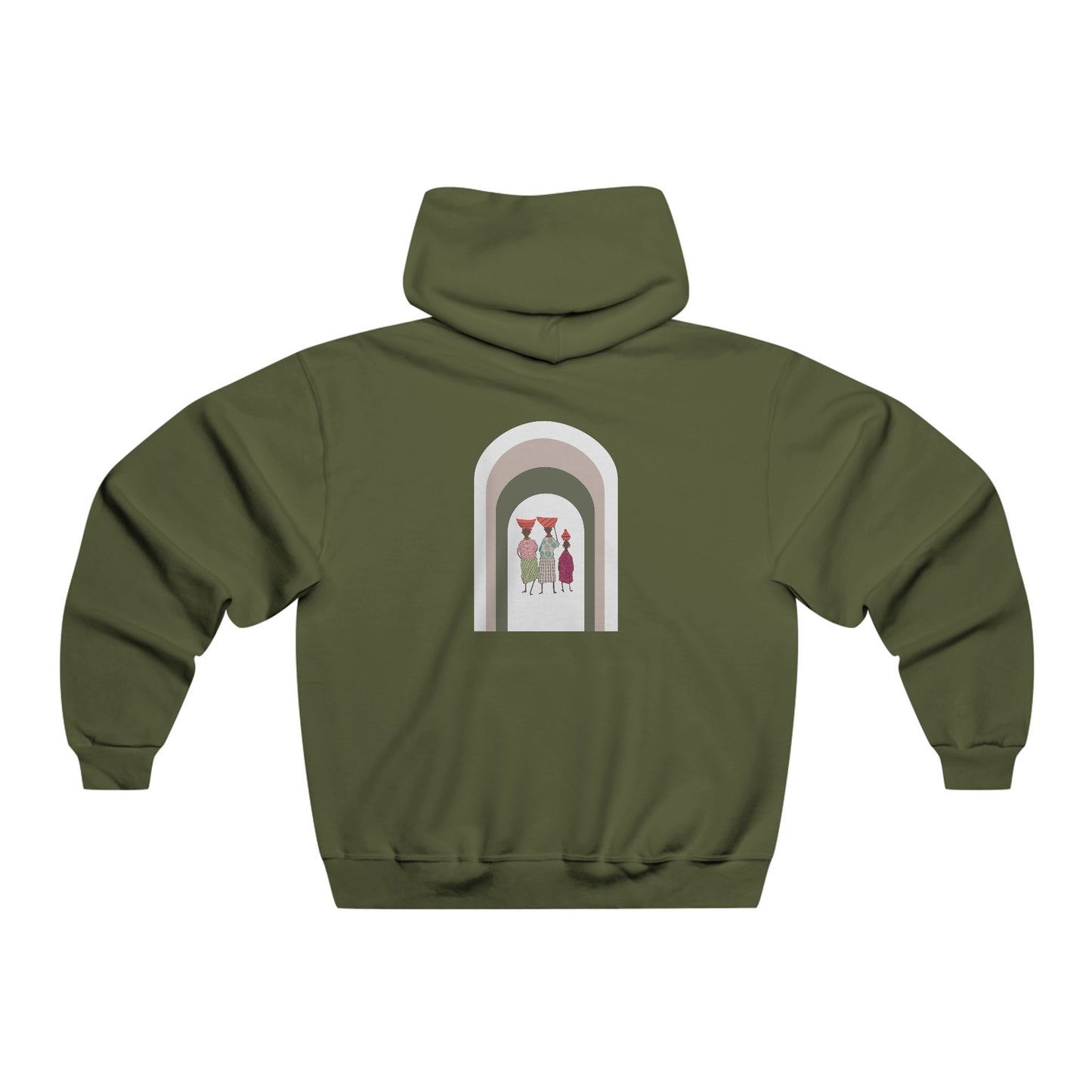 Stylish Unisex Hoodie with Artistic Arch Design, Cozy Sweatshirt for Casual Wear, Perfect Gift for Birthdays, Holidays, Everyday