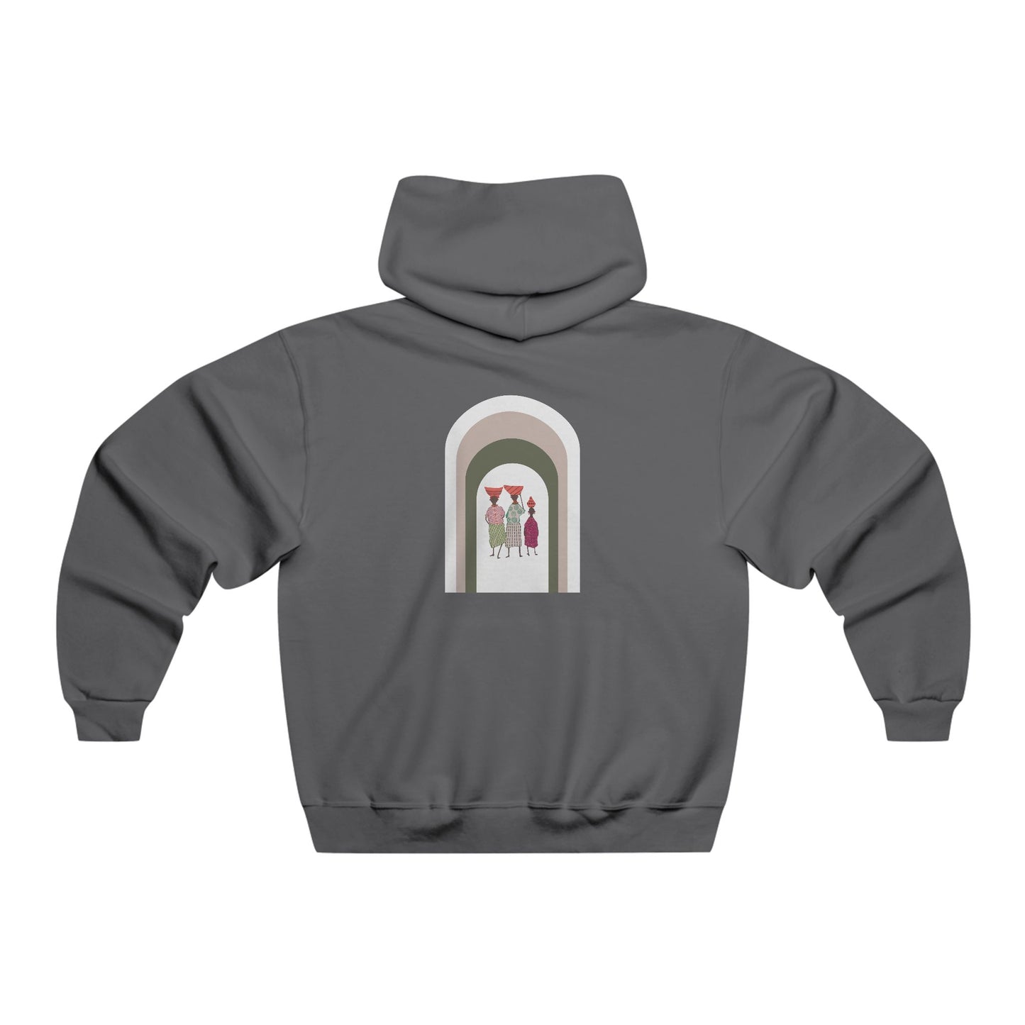 Stylish Unisex Hoodie with Artistic Arch Design, Cozy Sweatshirt for Casual Wear, Perfect Gift for Birthdays, Holidays, Everyday