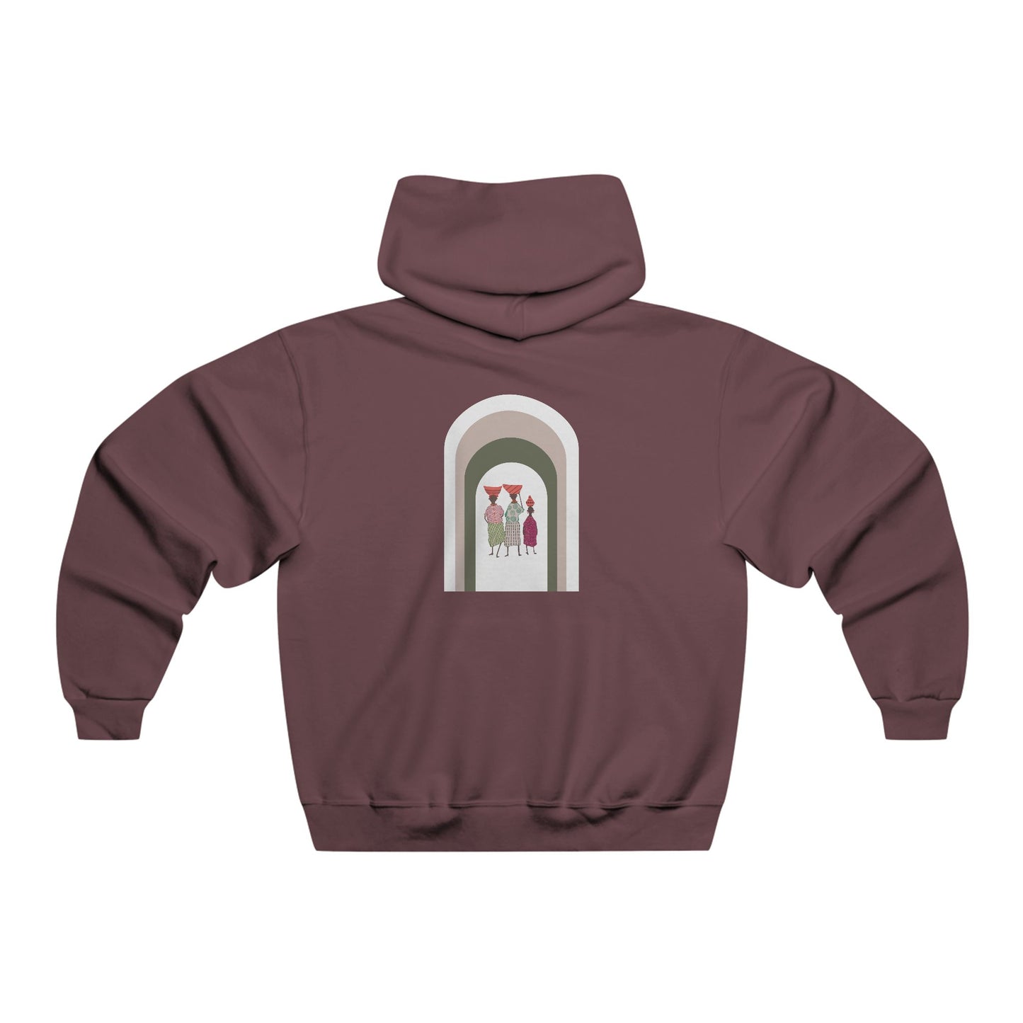 Stylish Unisex Hoodie with Artistic Arch Design, Cozy Sweatshirt for Casual Wear, Perfect Gift for Birthdays, Holidays, Everyday