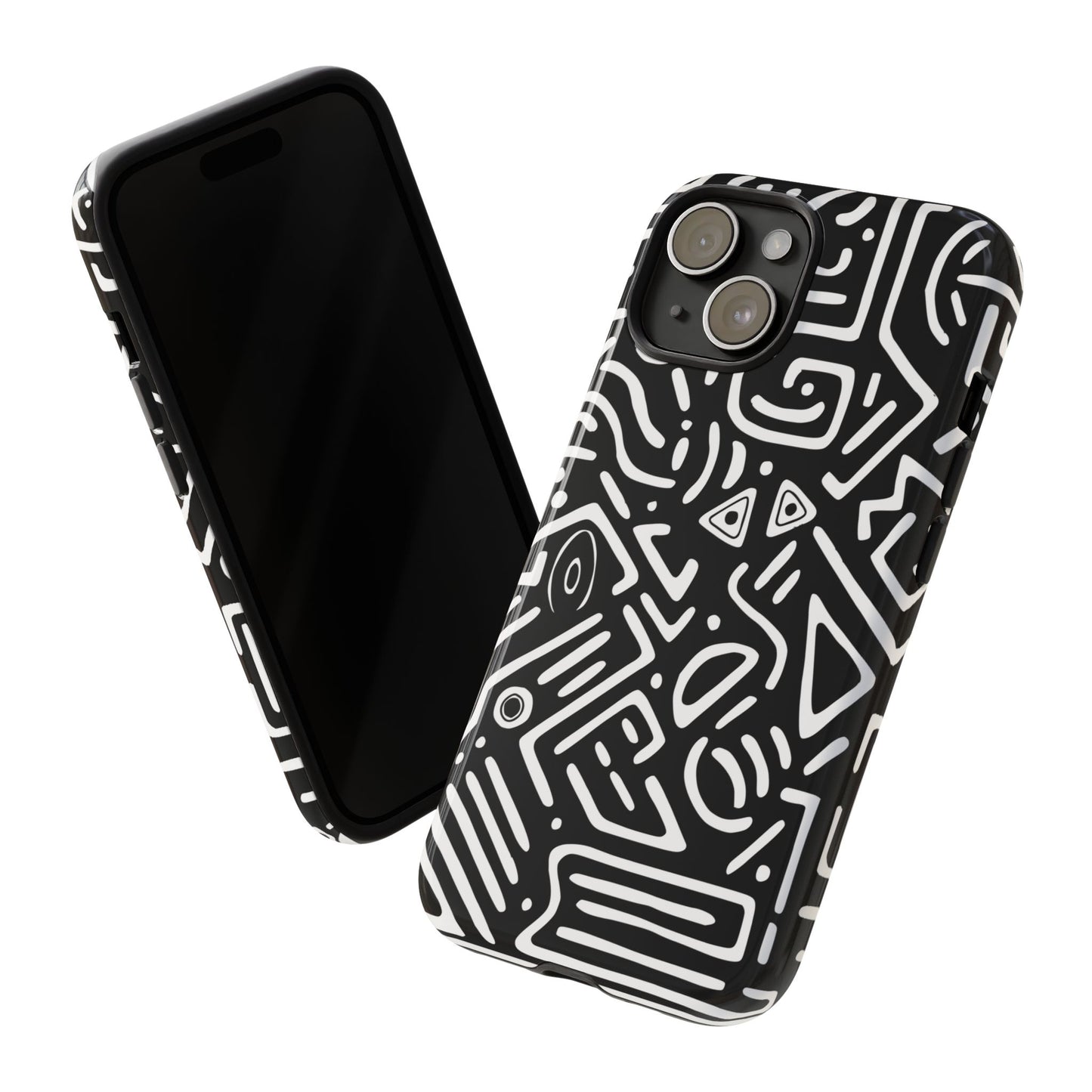 Stylish Phone Case, Abstract Design, Tough Cell Phone Cover, Modern Smartphone Protector, Gift for Tech Lovers, Unique Accessories