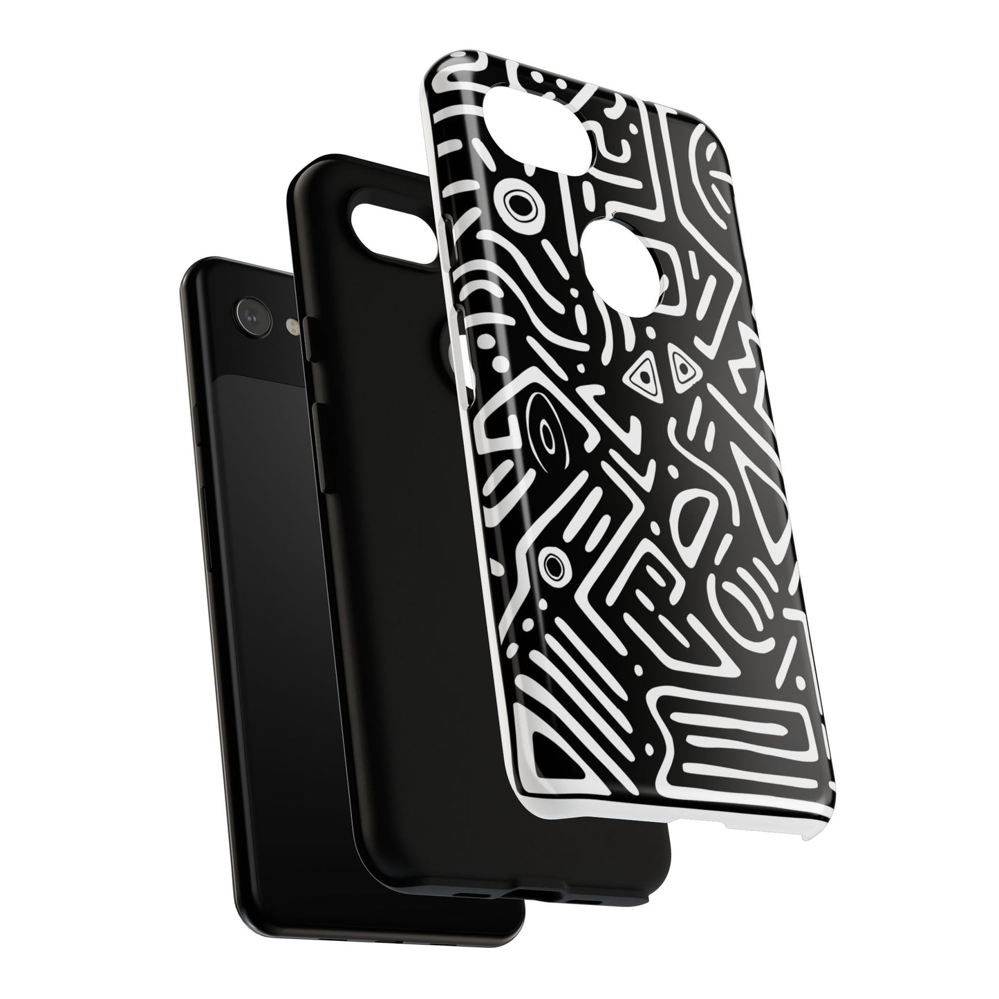Stylish Phone Case, Abstract Design, Tough Cell Phone Cover, Modern Smartphone Protector, Gift for Tech Lovers, Unique Accessories