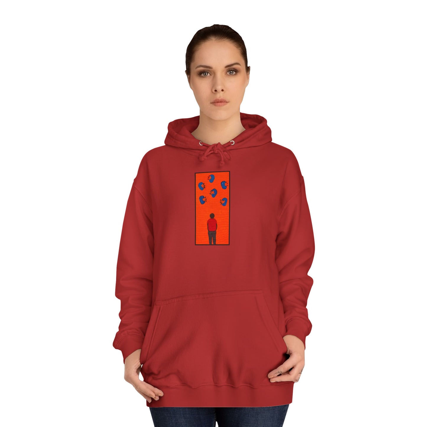 Gossipmonger Vibrant Unisex College Hoodie with Abstract Design