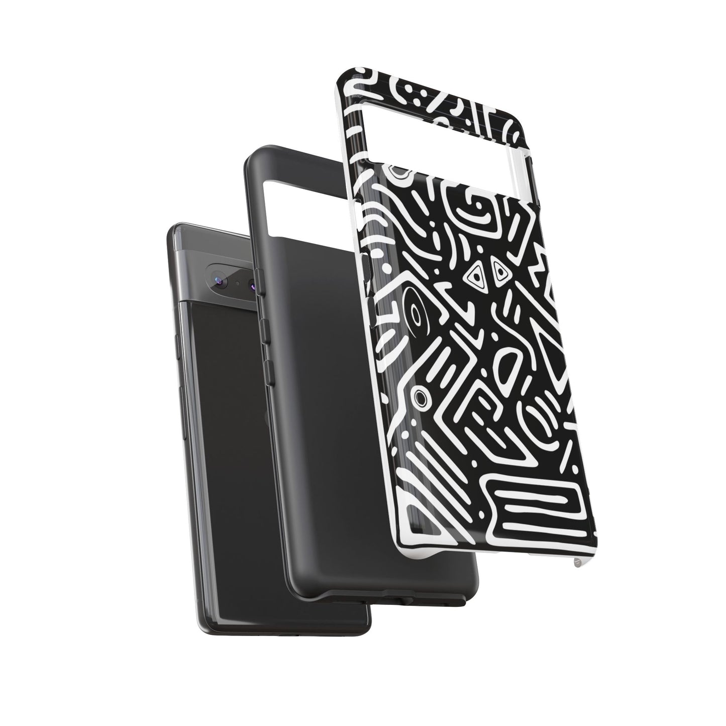 Stylish Phone Case, Abstract Design, Tough Cell Phone Cover, Modern Smartphone Protector, Gift for Tech Lovers, Unique Accessories