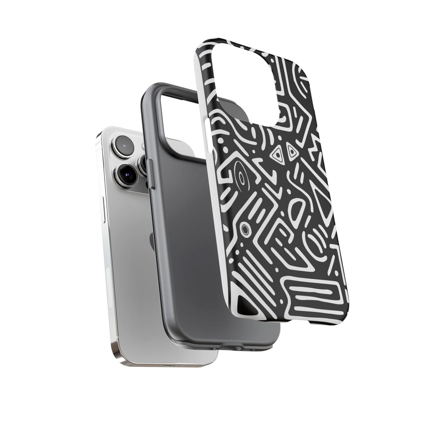 Stylish Phone Case, Abstract Design, Tough Cell Phone Cover, Modern Smartphone Protector, Gift for Tech Lovers, Unique Accessories