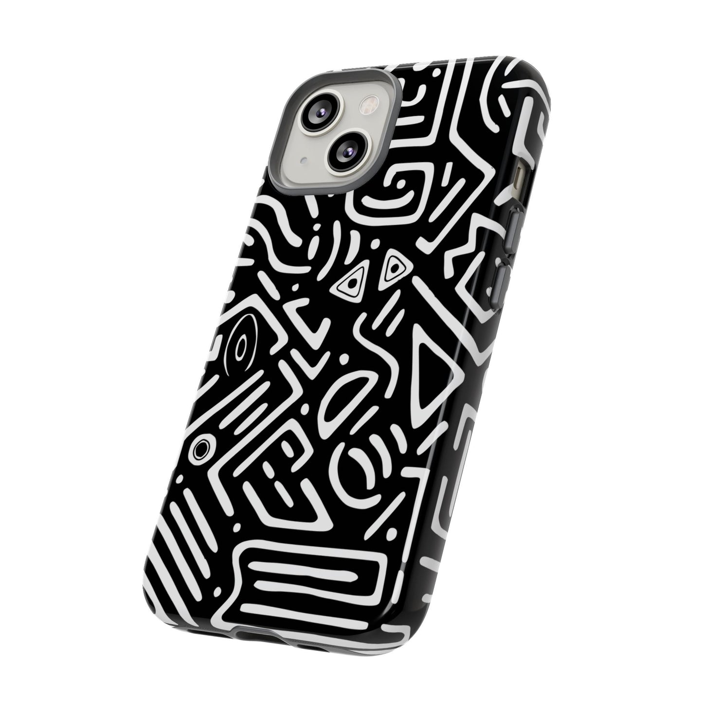 Stylish Phone Case, Abstract Design, Tough Cell Phone Cover, Modern Smartphone Protector, Gift for Tech Lovers, Unique Accessories
