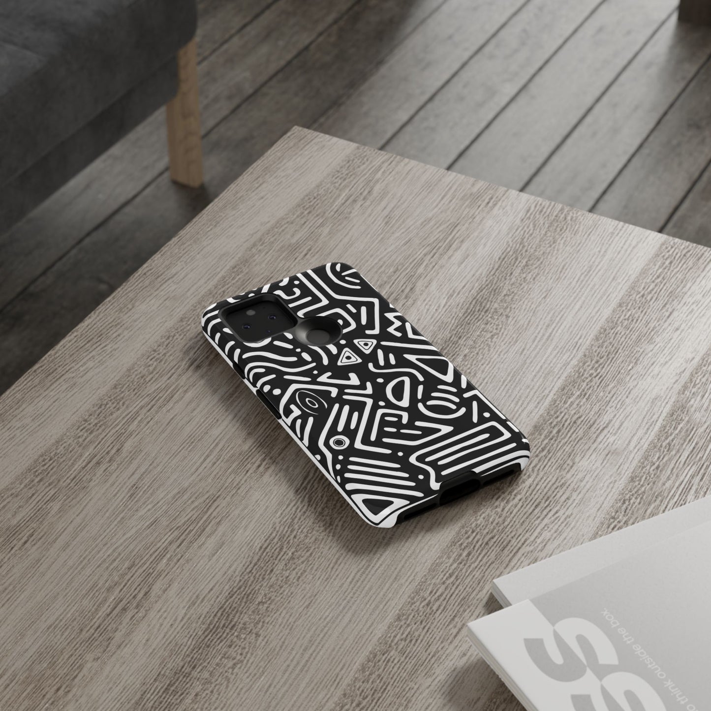 Stylish Phone Case, Abstract Design, Tough Cell Phone Cover, Modern Smartphone Protector, Gift for Tech Lovers, Unique Accessories