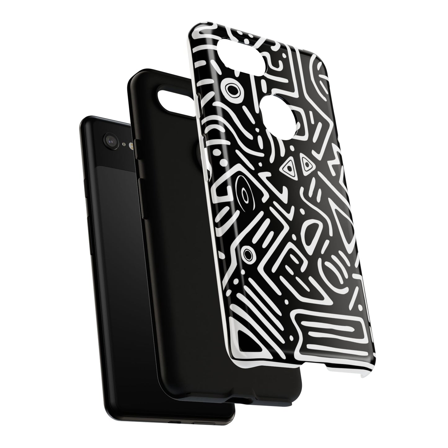 Stylish Phone Case, Abstract Design, Tough Cell Phone Cover, Modern Smartphone Protector, Gift for Tech Lovers, Unique Accessories