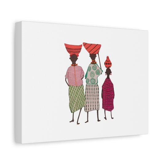 Dinkgwana Wall Art Canvas - Stretched Matte Artwork