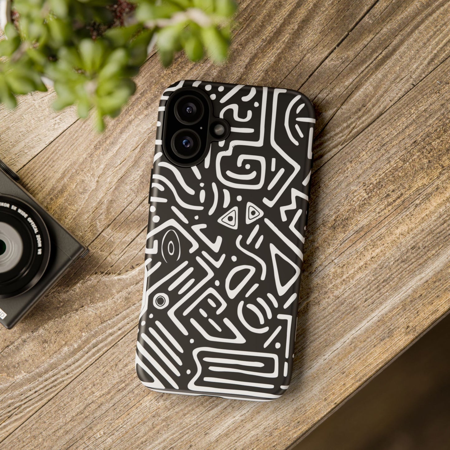 Stylish Phone Case, Abstract Design, Tough Cell Phone Cover, Modern Smartphone Protector, Gift for Tech Lovers, Unique Accessories