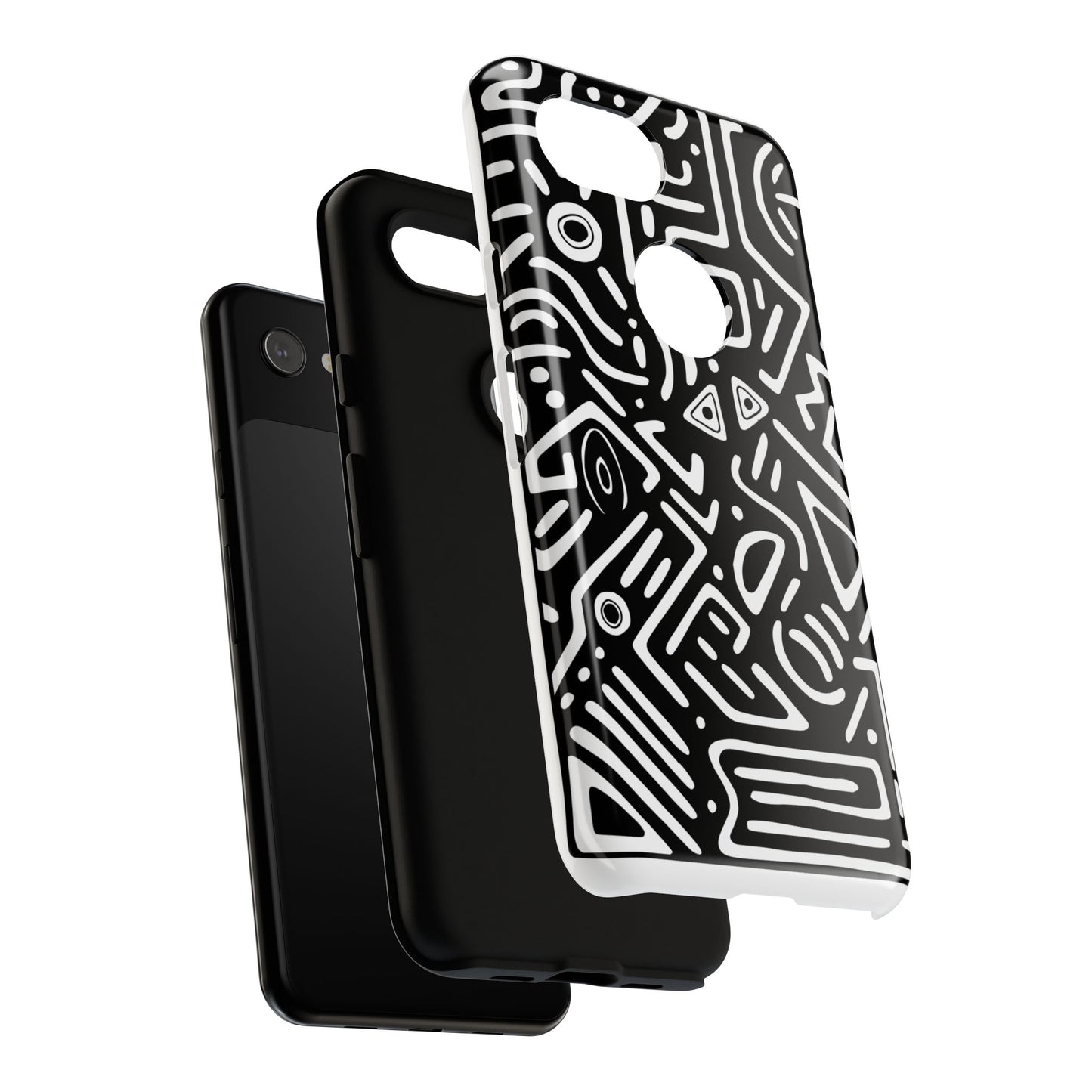 Stylish Phone Case, Abstract Design, Tough Cell Phone Cover, Modern Smartphone Protector, Gift for Tech Lovers, Unique Accessories