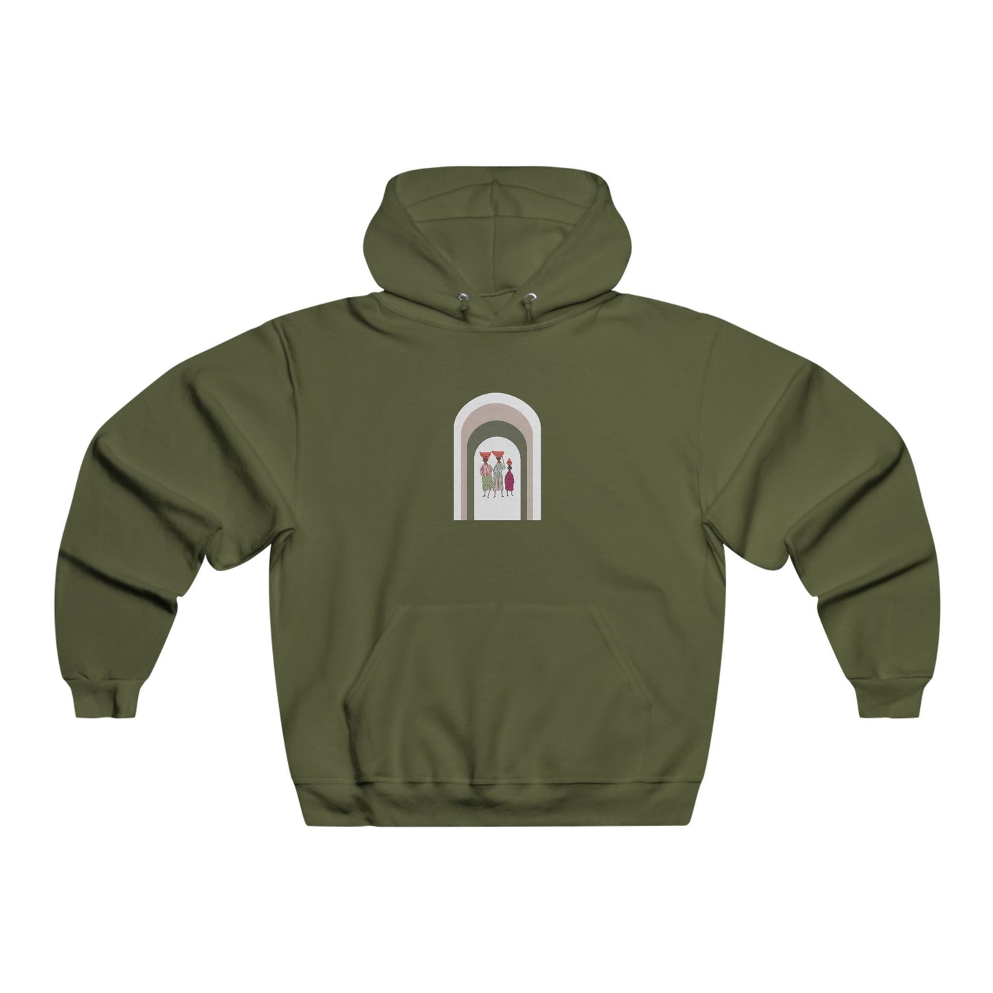 Stylish Unisex Hoodie with Artistic Arch Design, Cozy Sweatshirt for Casual Wear, Perfect Gift for Birthdays, Holidays, Everyday