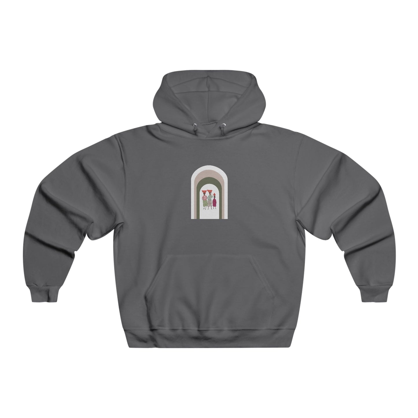 Stylish Unisex Hoodie with Artistic Arch Design, Cozy Sweatshirt for Casual Wear, Perfect Gift for Birthdays, Holidays, Everyday