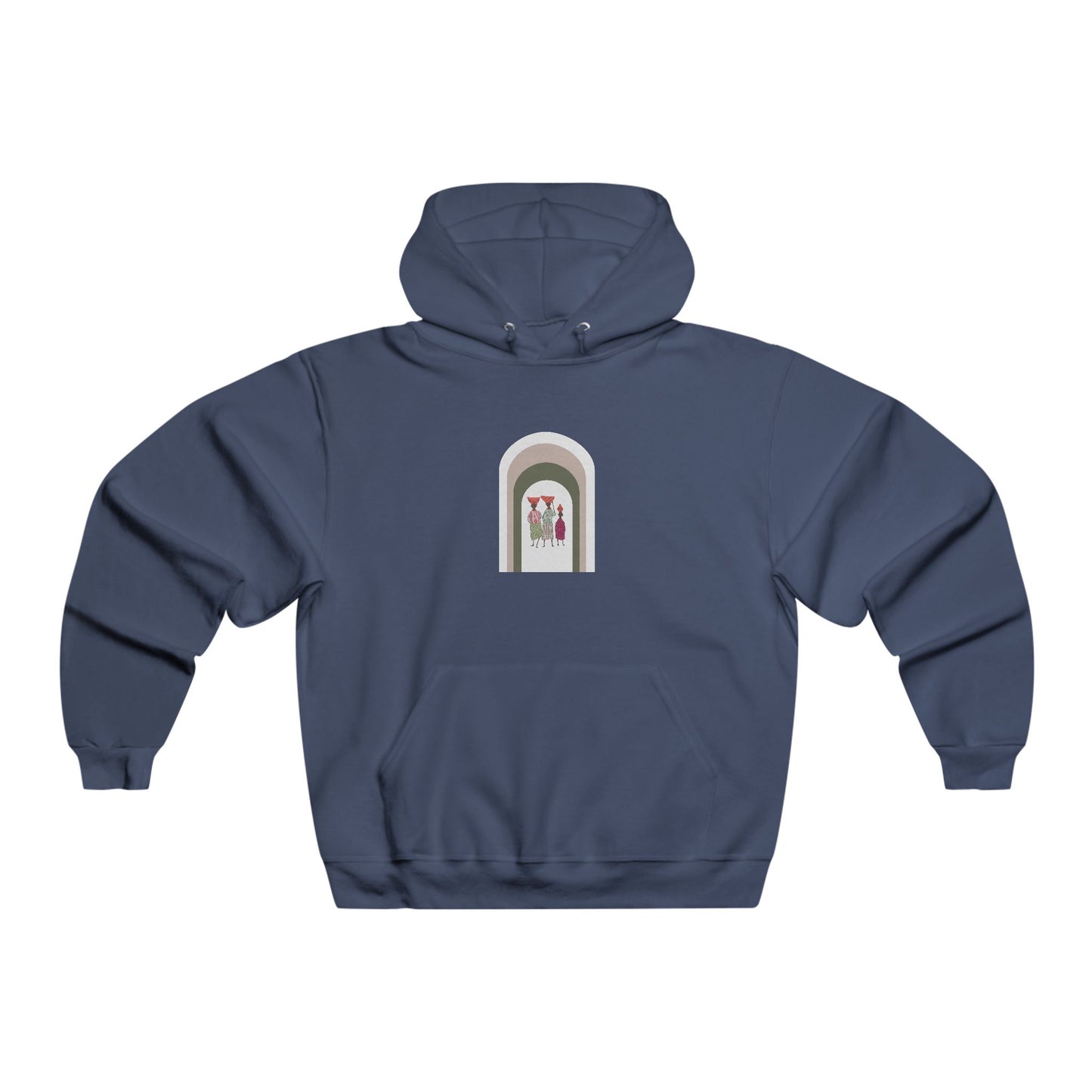 Stylish Unisex Hoodie with Artistic Arch Design, Cozy Sweatshirt for Casual Wear, Perfect Gift for Birthdays, Holidays, Everyday
