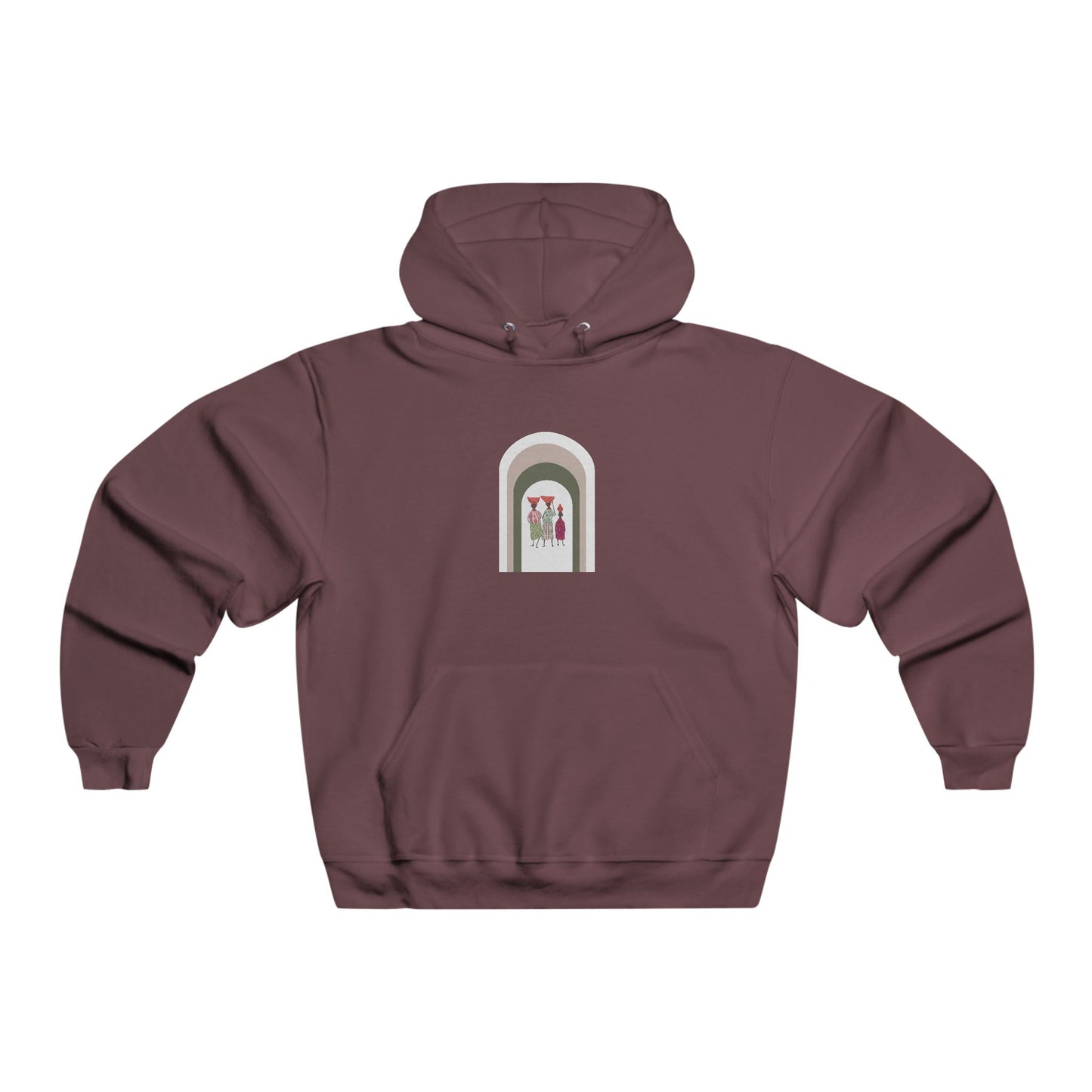 Stylish Unisex Hoodie with Artistic Arch Design, Cozy Sweatshirt for Casual Wear, Perfect Gift for Birthdays, Holidays, Everyday