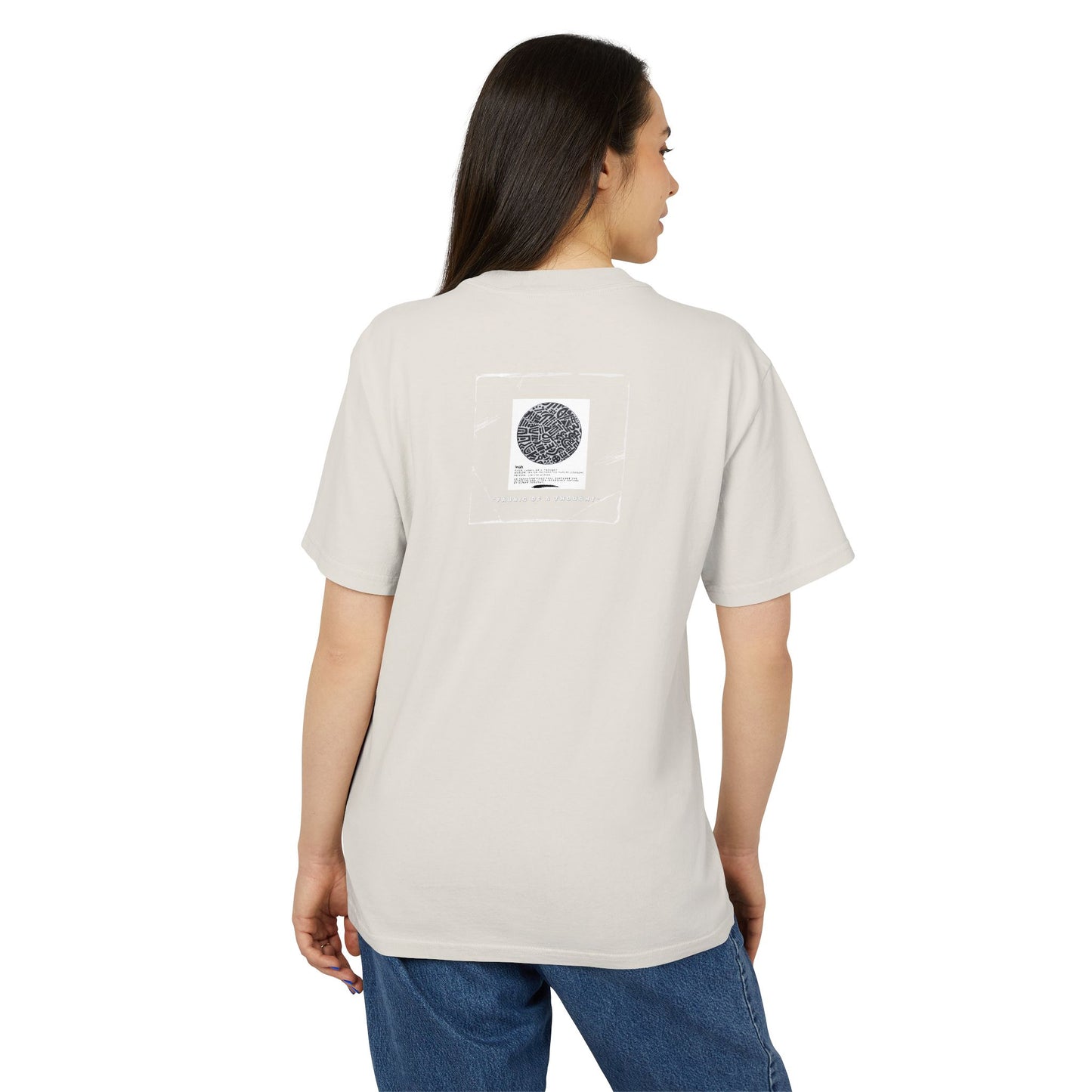 Fabric Of A Thought - Unisex Heavy Faded Tee | Relaxed Casual Style | Perfect for Everyday Wear, Gifting, Festivals, Summer Outings, Lounge Wear