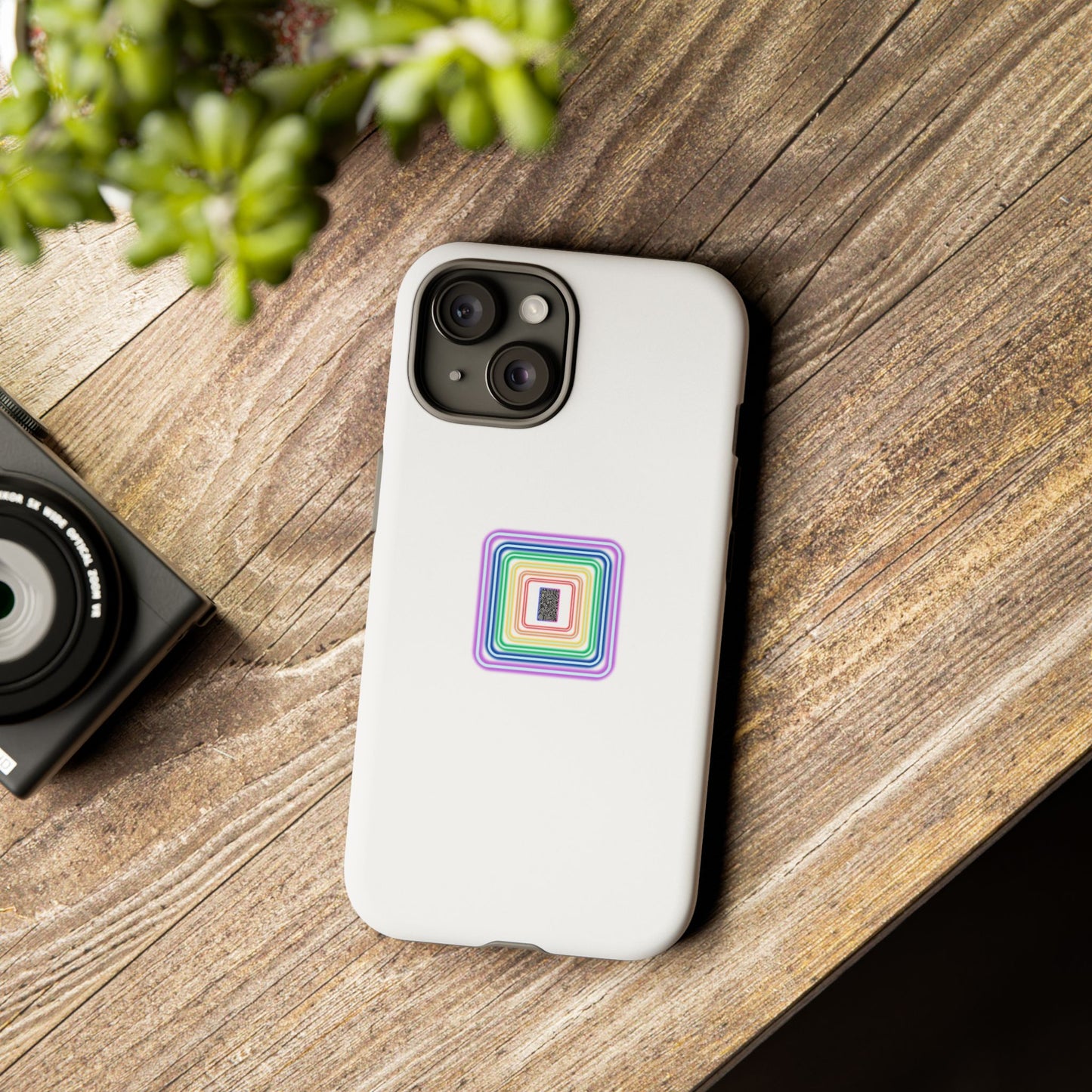 Colorful Geometric Phone Case for Tough Cases, Fun Phone Accessory, Unique Gift, Trendy Tech, Phone Protection
