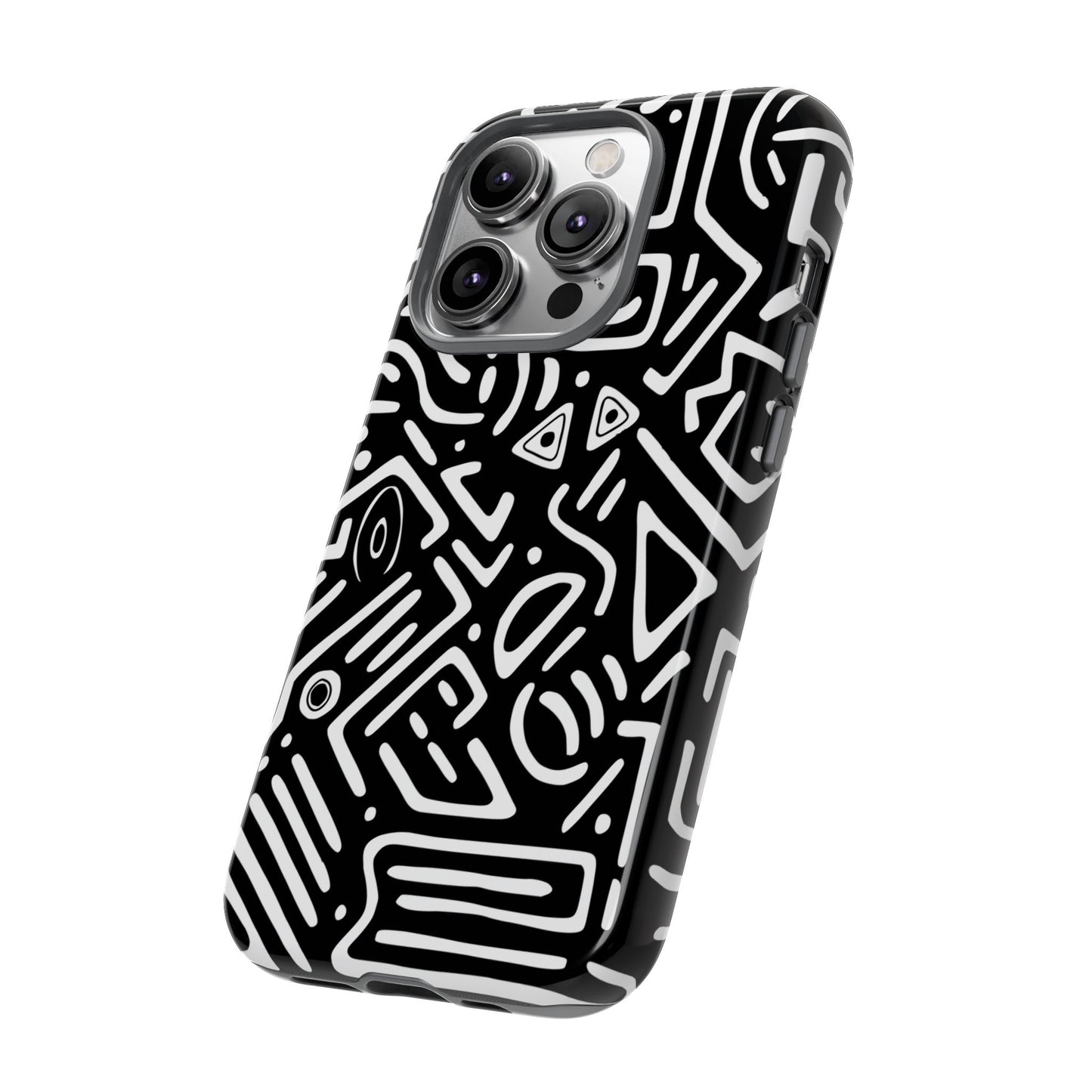 Stylish Phone Case, Abstract Design, Tough Cell Phone Cover, Modern Smartphone Protector, Gift for Tech Lovers, Unique Accessories