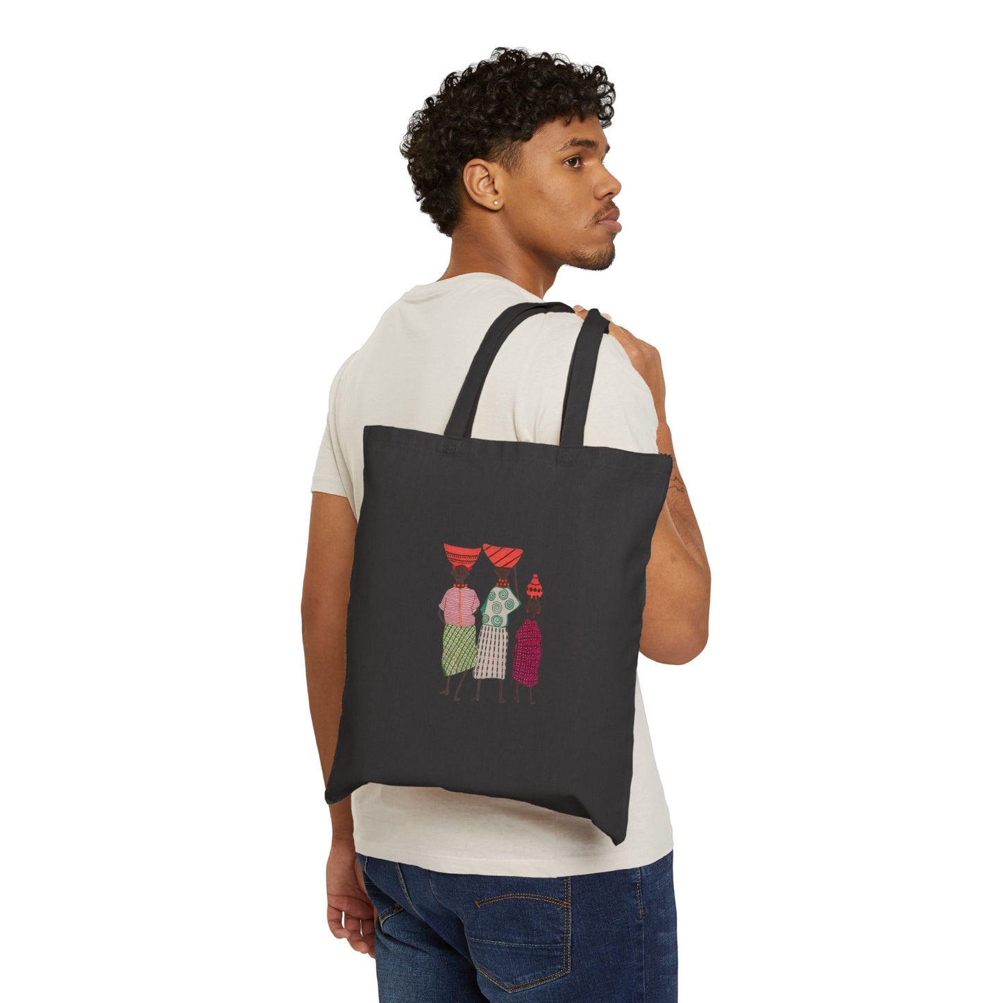 Dinkgwana Cotton Canvas Tote Bag - Eco-Friendly Shopping Essential