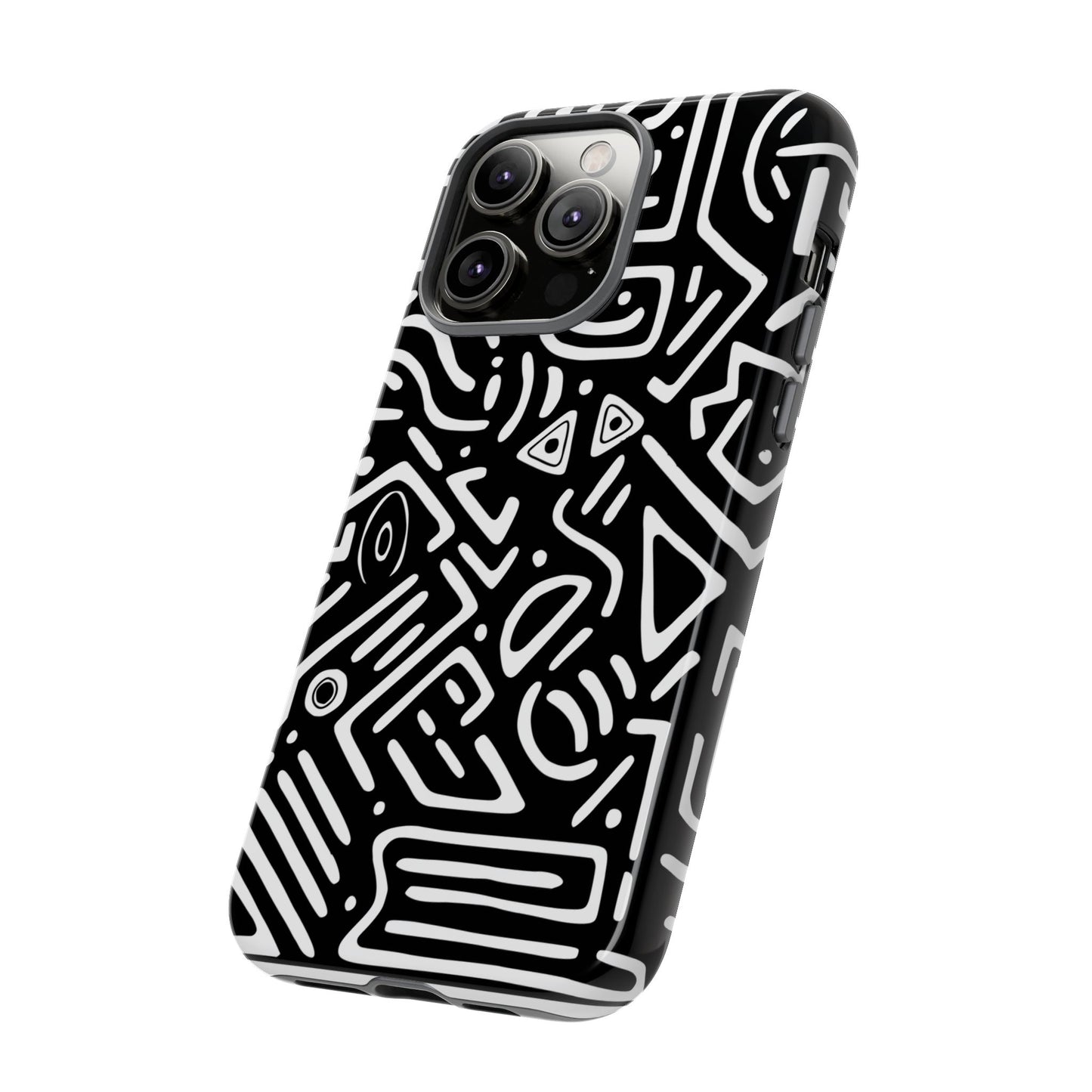 Stylish Phone Case, Abstract Design, Tough Cell Phone Cover, Modern Smartphone Protector, Gift for Tech Lovers, Unique Accessories