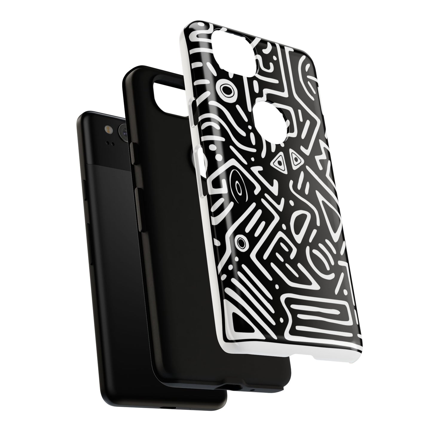 Stylish Phone Case, Abstract Design, Tough Cell Phone Cover, Modern Smartphone Protector, Gift for Tech Lovers, Unique Accessories