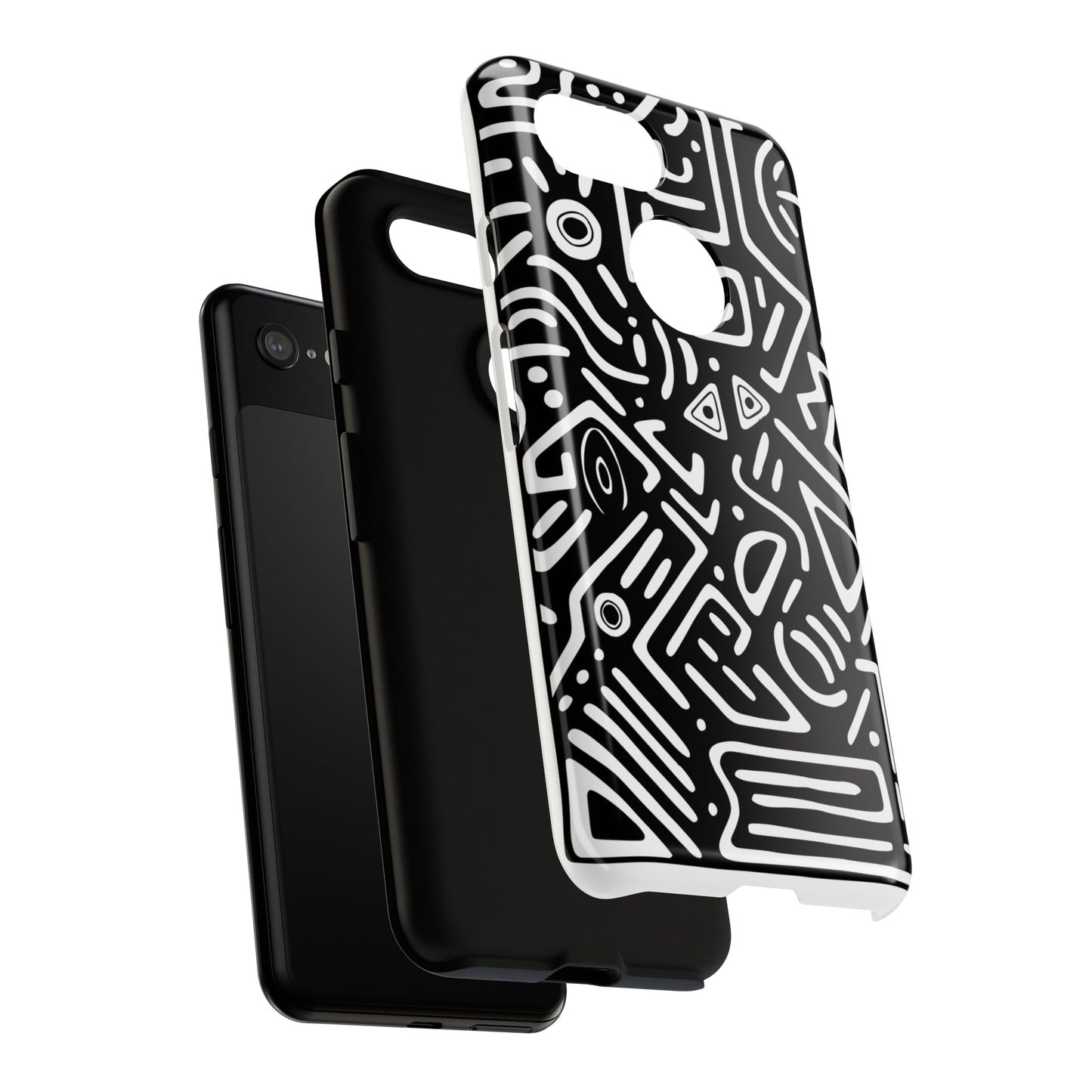 Stylish Phone Case, Abstract Design, Tough Cell Phone Cover, Modern Smartphone Protector, Gift for Tech Lovers, Unique Accessories
