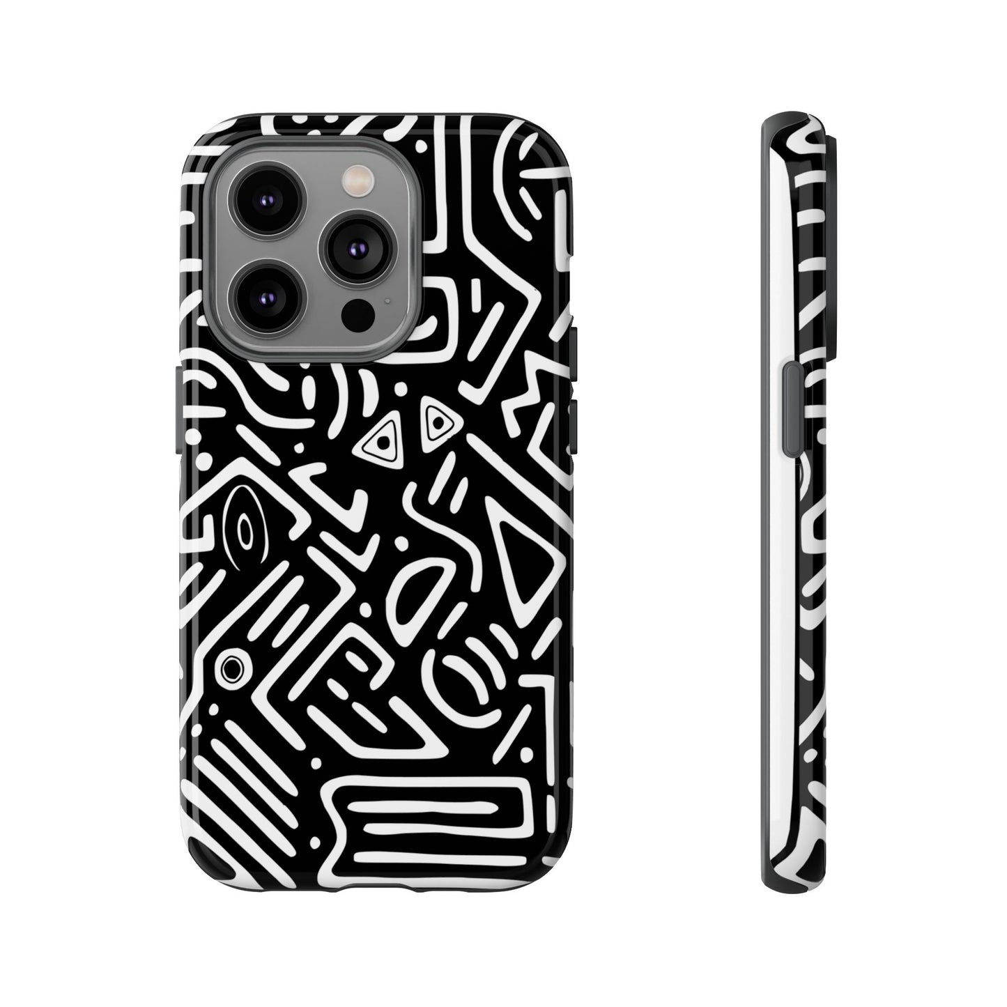 Stylish Phone Case, Abstract Design, Tough Cell Phone Cover, Modern Smartphone Protector, Gift for Tech Lovers, Unique Accessories