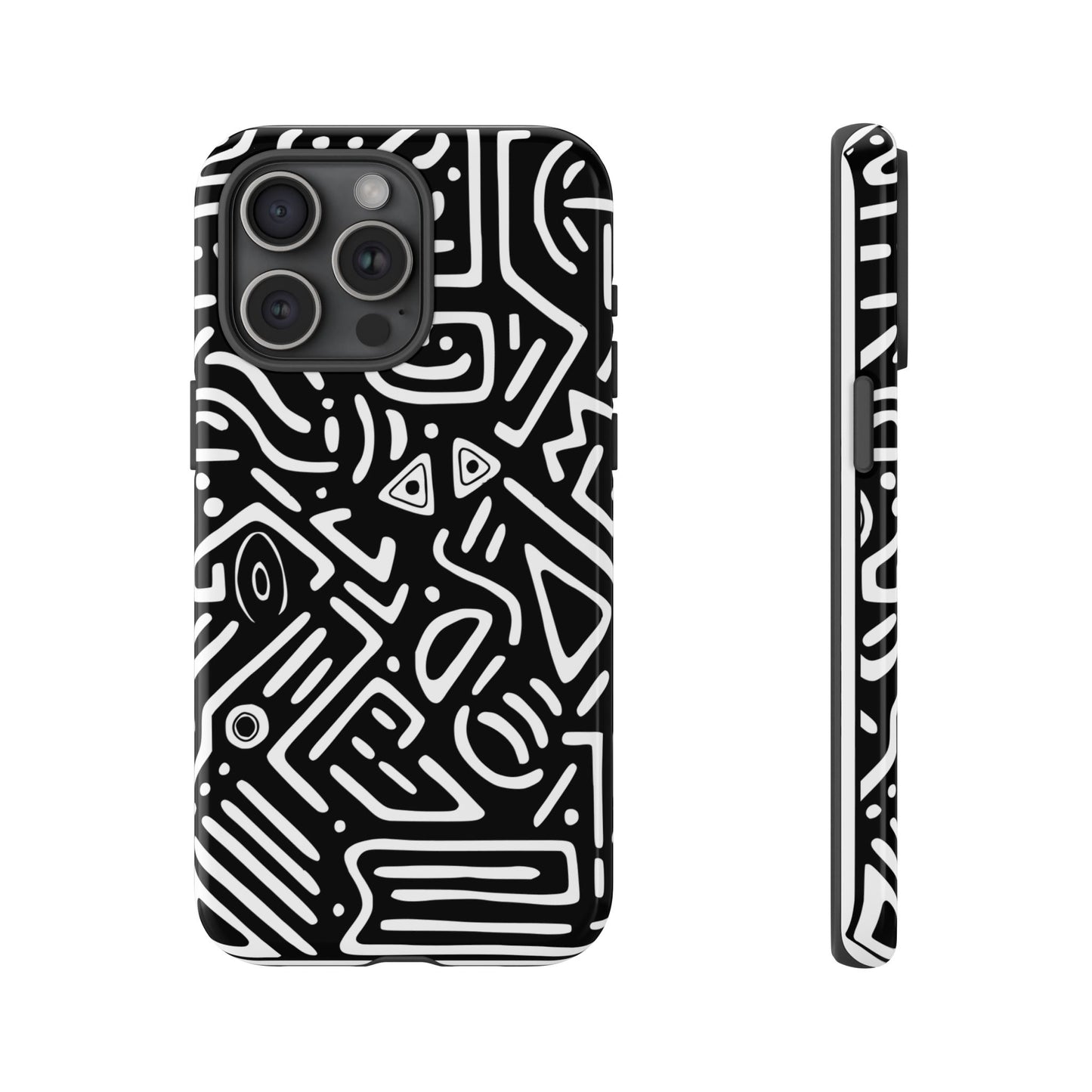 Stylish Phone Case, Abstract Design, Tough Cell Phone Cover, Modern Smartphone Protector, Gift for Tech Lovers, Unique Accessories