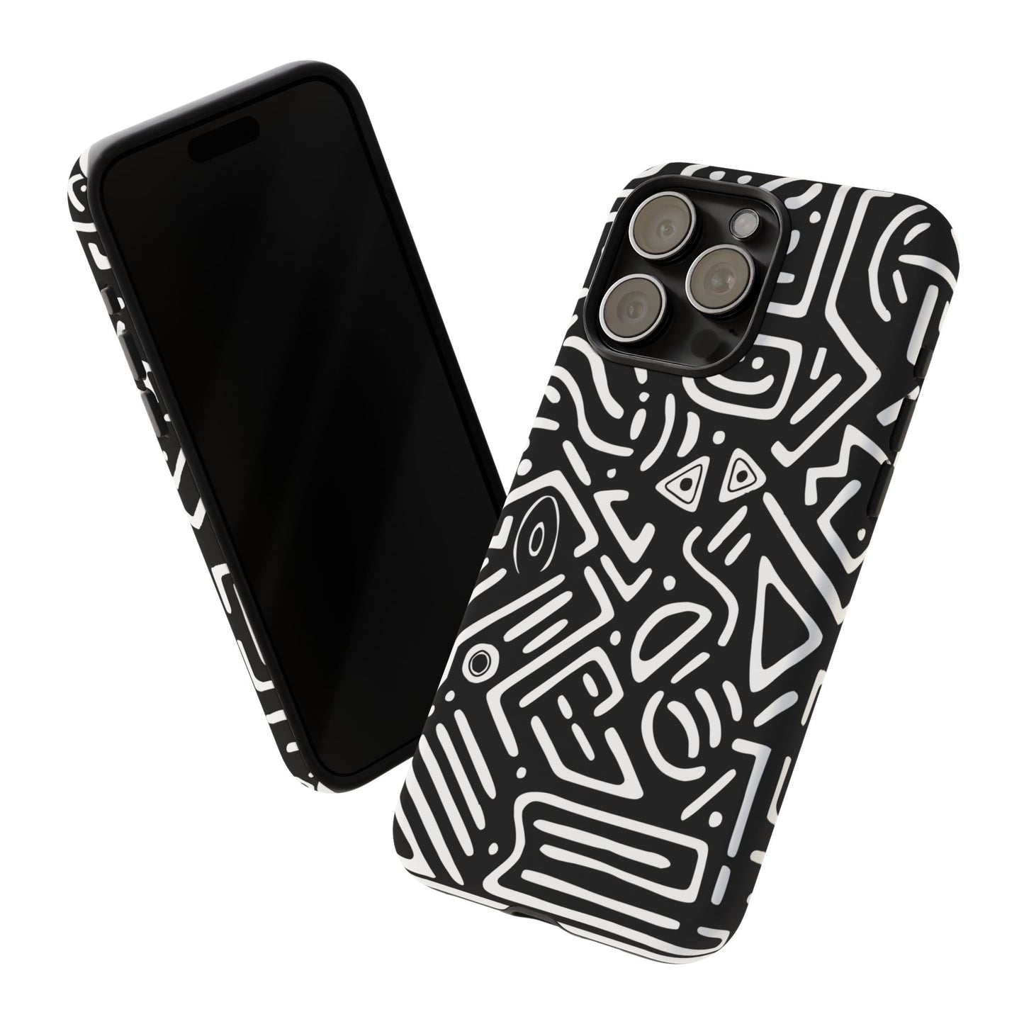Stylish Phone Case, Abstract Design, Tough Cell Phone Cover, Modern Smartphone Protector, Gift for Tech Lovers, Unique Accessories