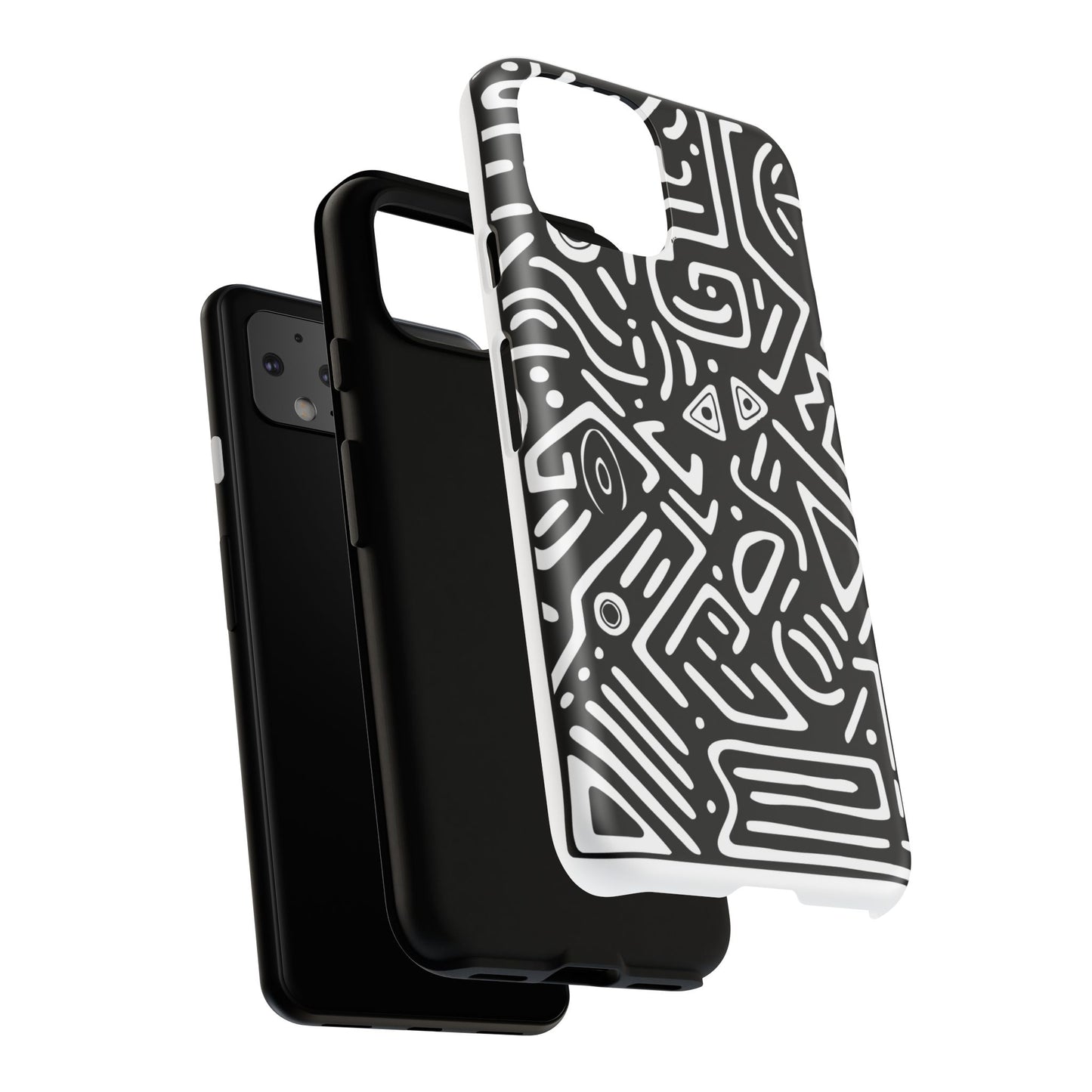 Stylish Phone Case, Abstract Design, Tough Cell Phone Cover, Modern Smartphone Protector, Gift for Tech Lovers, Unique Accessories