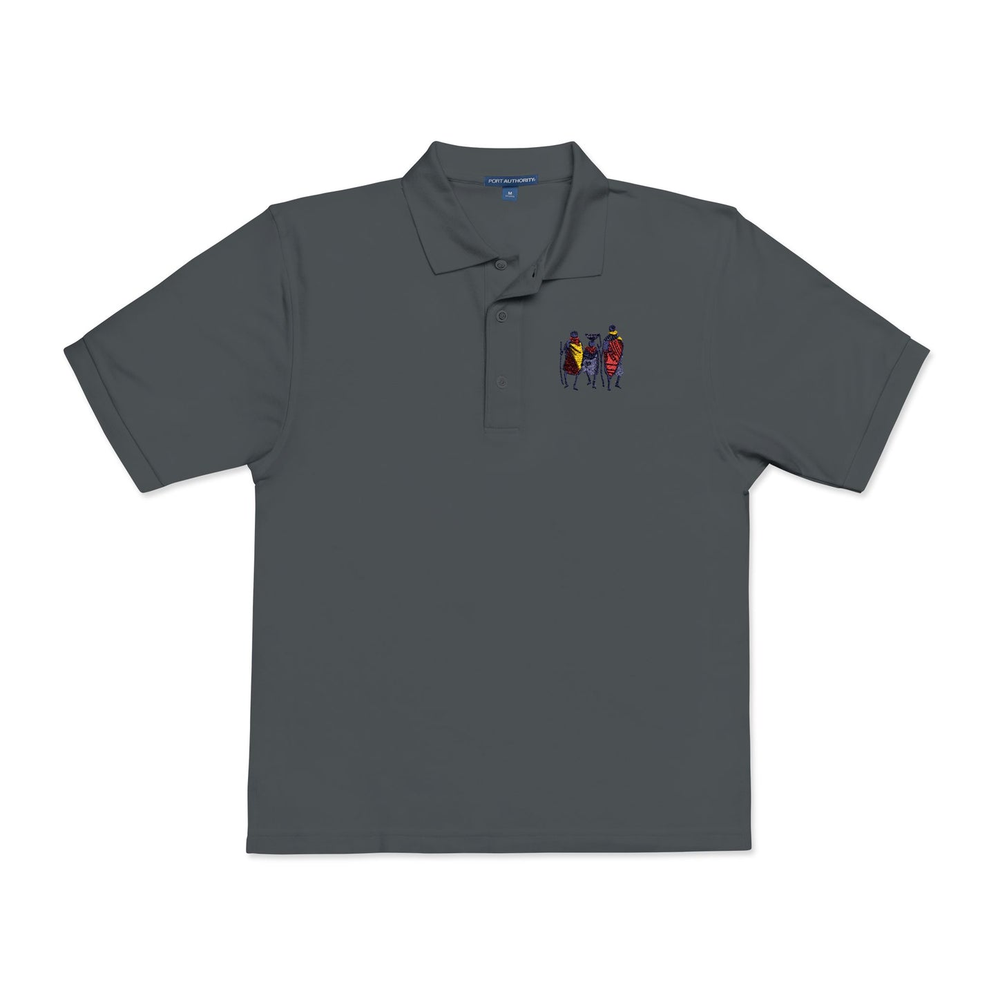 Ngwetsi Casual Unisex Polo Shirt with Unique Embroidered Design