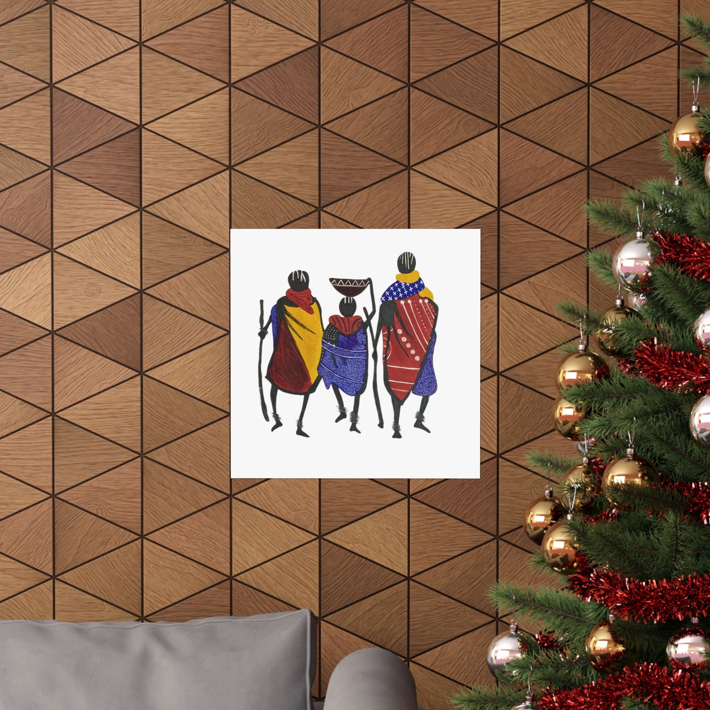 Cultural Matte Vertical Posters – African-Inspired Art for Home Decor