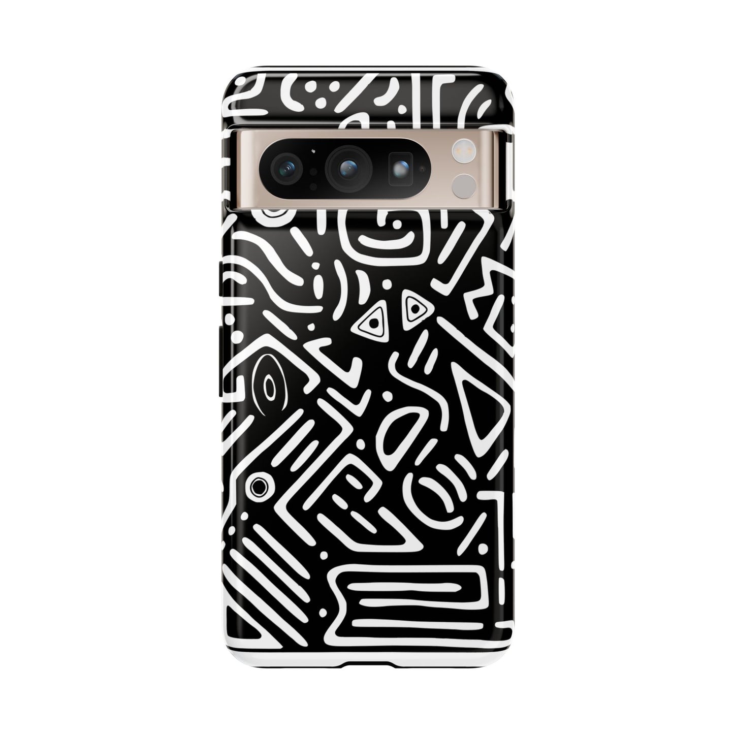 Stylish Phone Case, Abstract Design, Tough Cell Phone Cover, Modern Smartphone Protector, Gift for Tech Lovers, Unique Accessories
