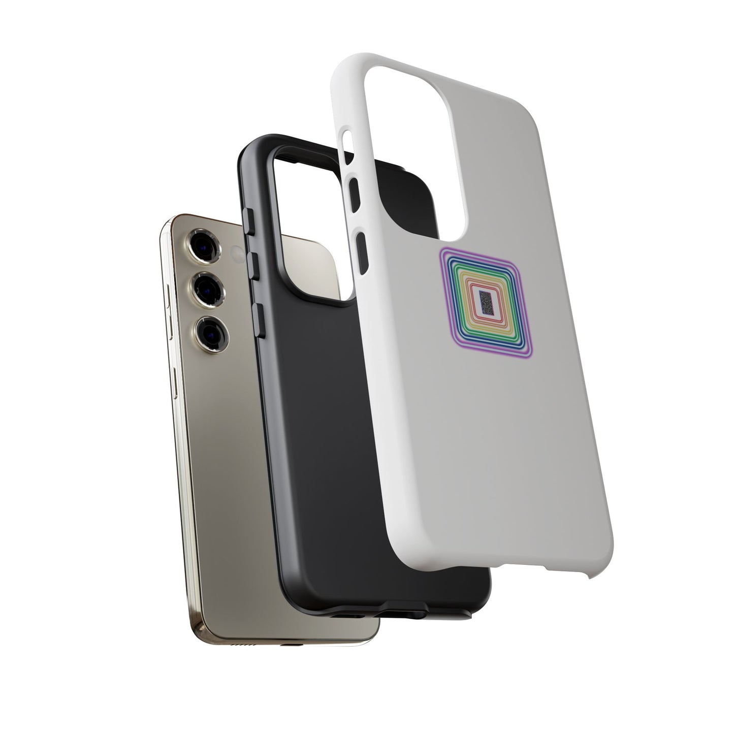 Colorful Geometric Phone Case for Tough Cases, Fun Phone Accessory, Unique Gift, Trendy Tech, Phone Protection