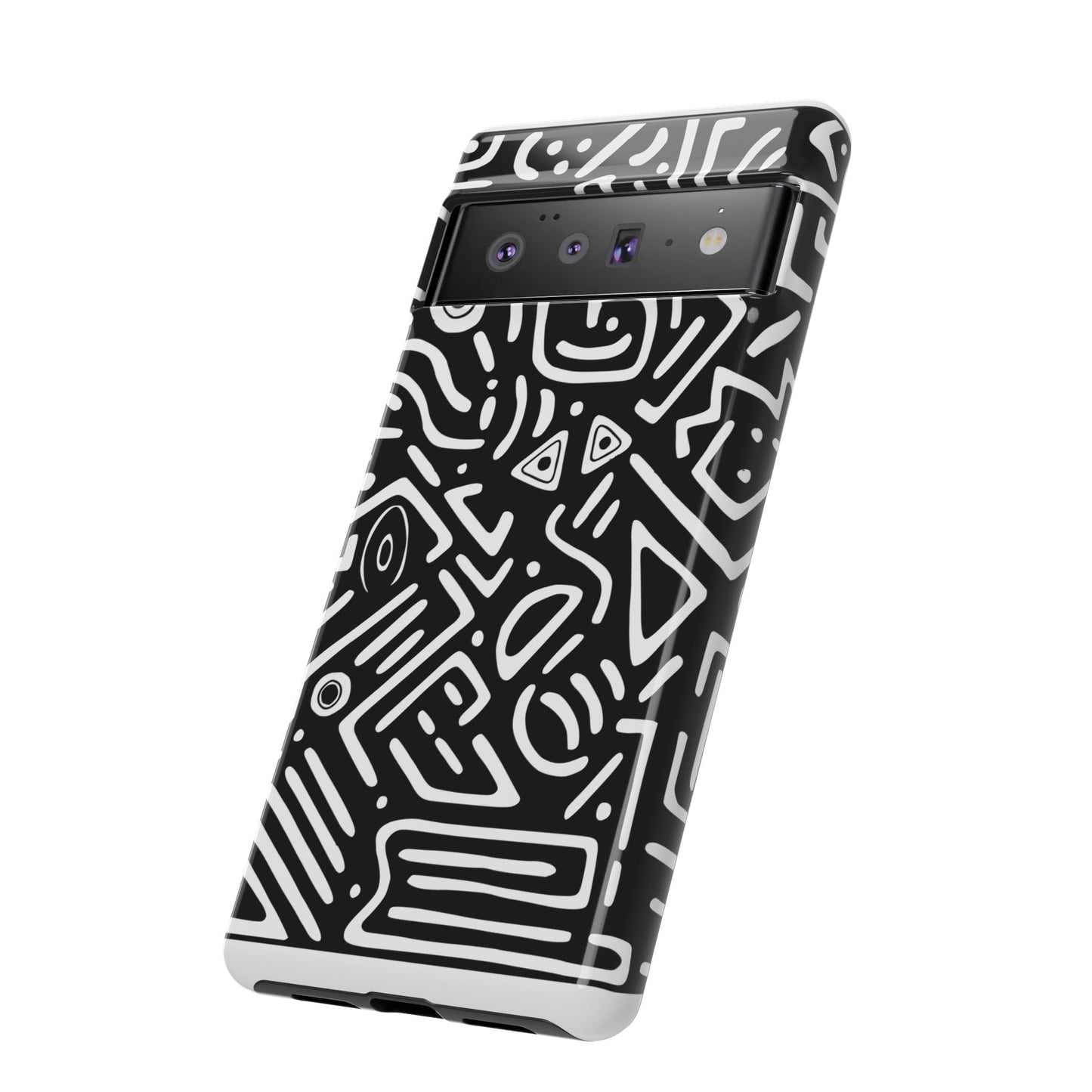 Stylish Phone Case, Abstract Design, Tough Cell Phone Cover, Modern Smartphone Protector, Gift for Tech Lovers, Unique Accessories